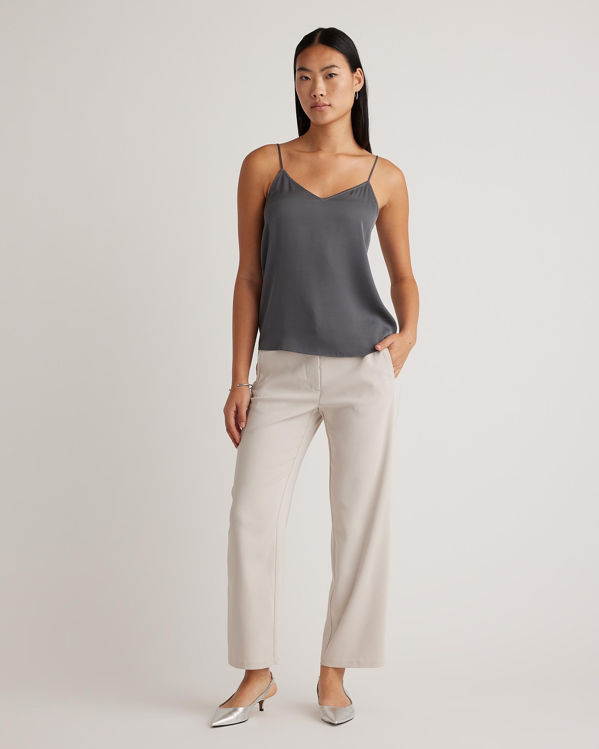 Quince | Women's Washable Stretch Silk V-Neck Cami Product Image