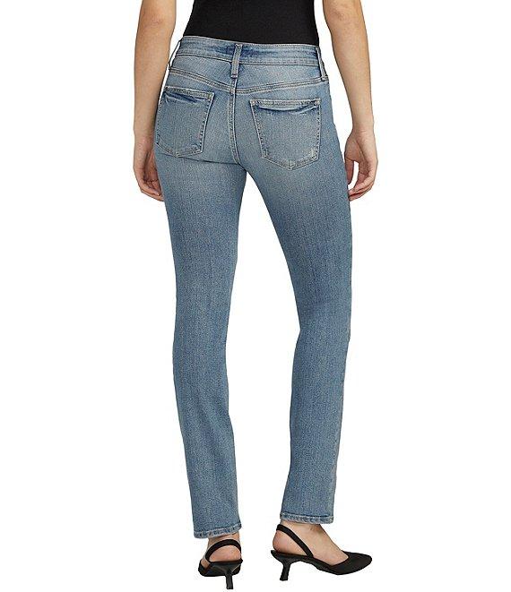 Silver Jeans Co. Suki Mid Rise Straight Light Wash Jeans Product Image