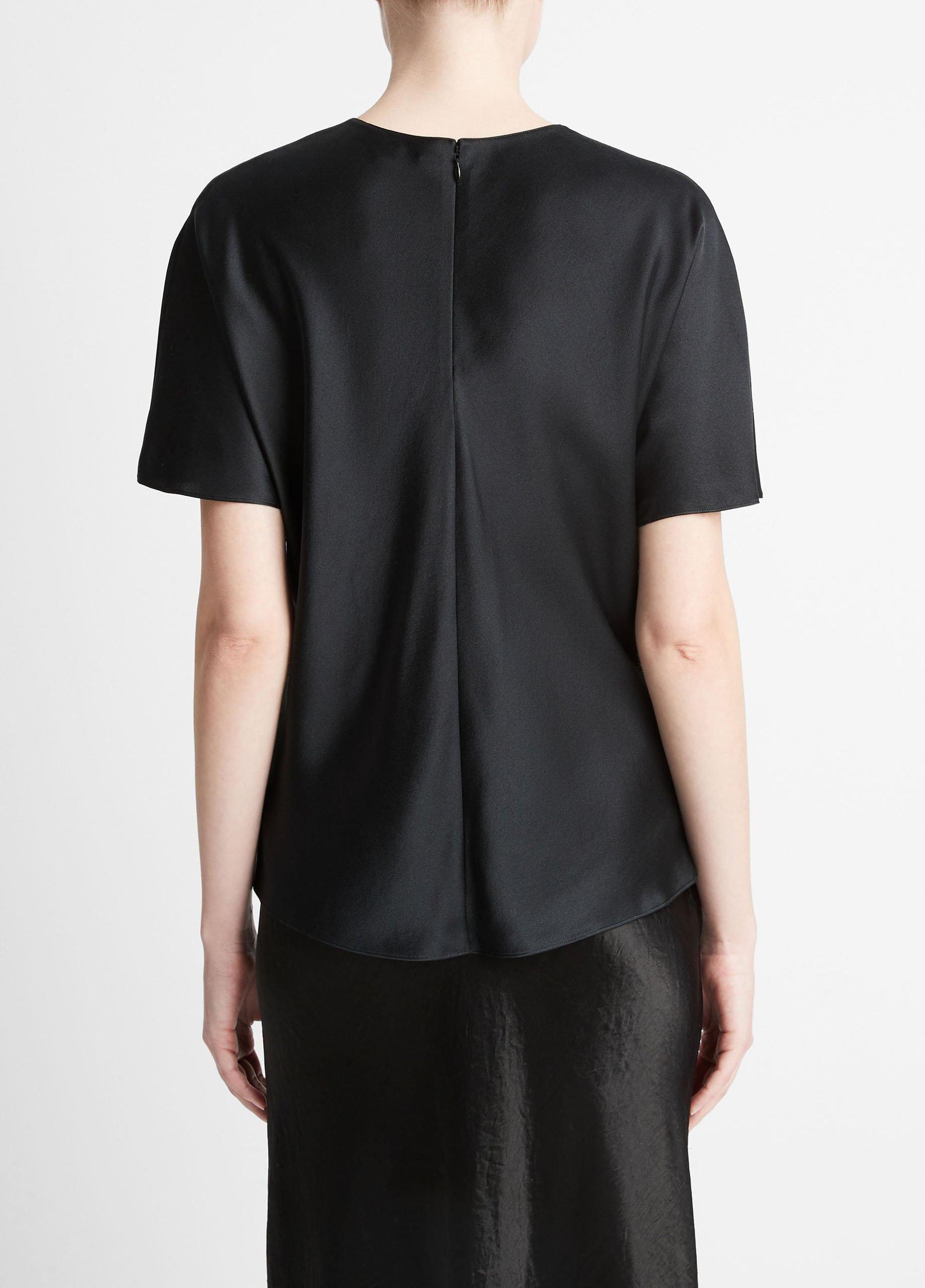 Silk Satin Bias T-Shirt Product Image