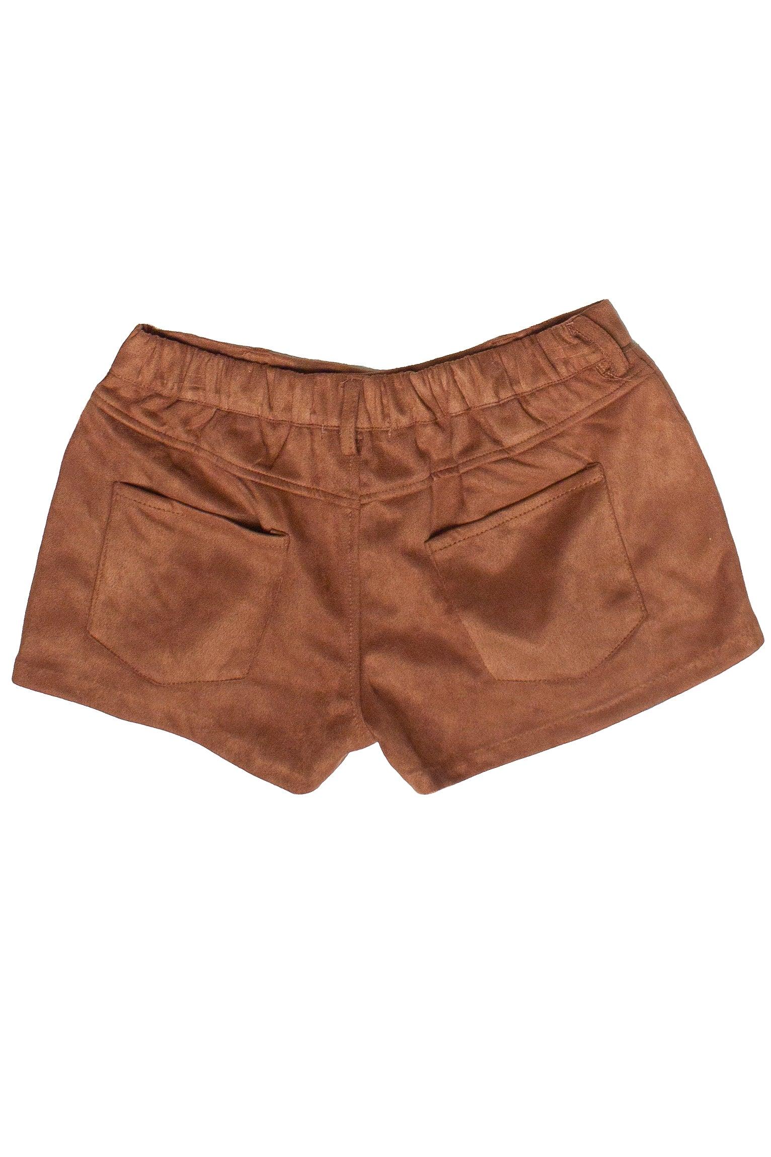 Faux Suede Nailhead Stud Mini Shorts Product Image