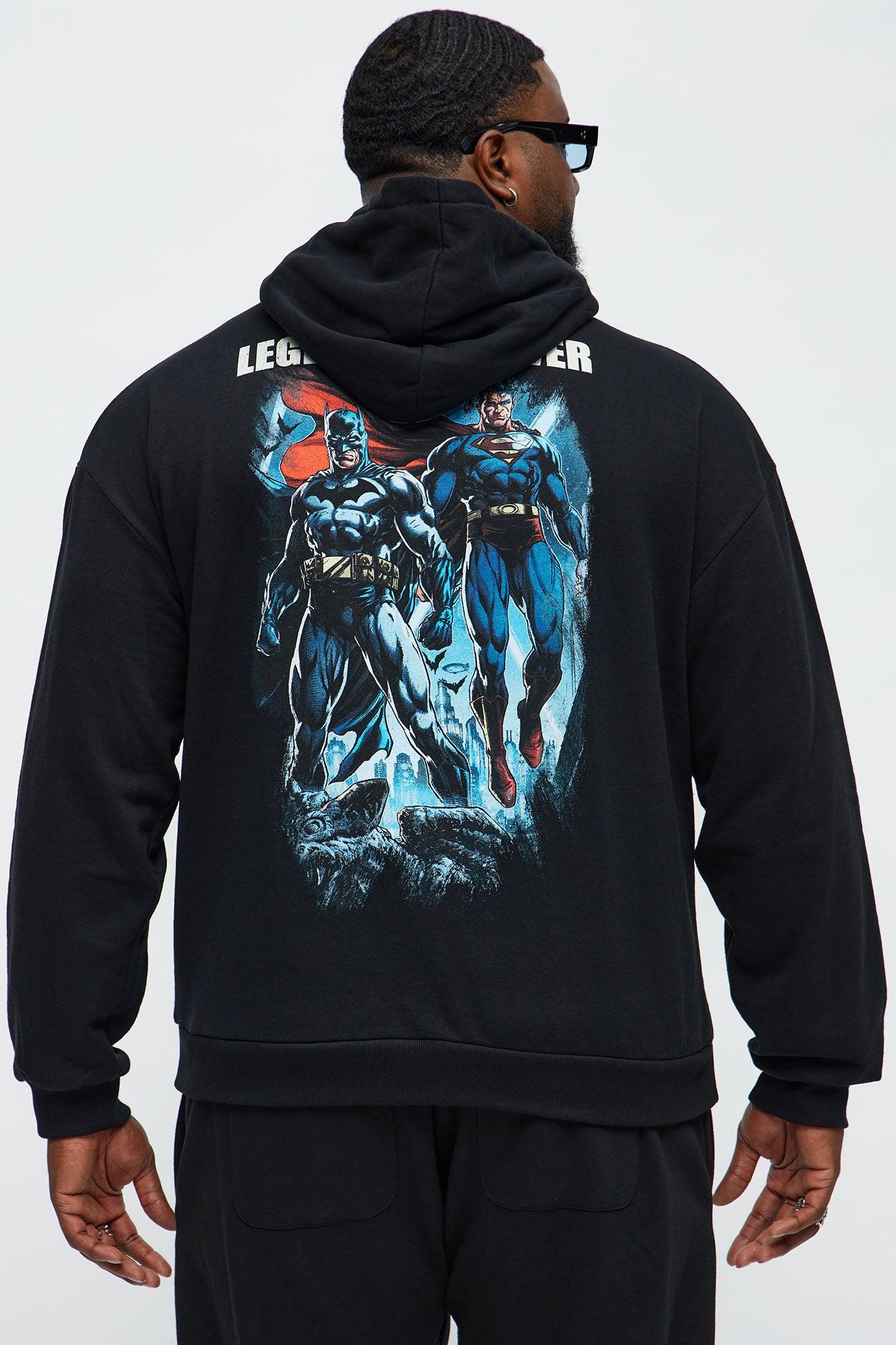 Batman Superman World's Finest Hoodie - Black Male Product Image