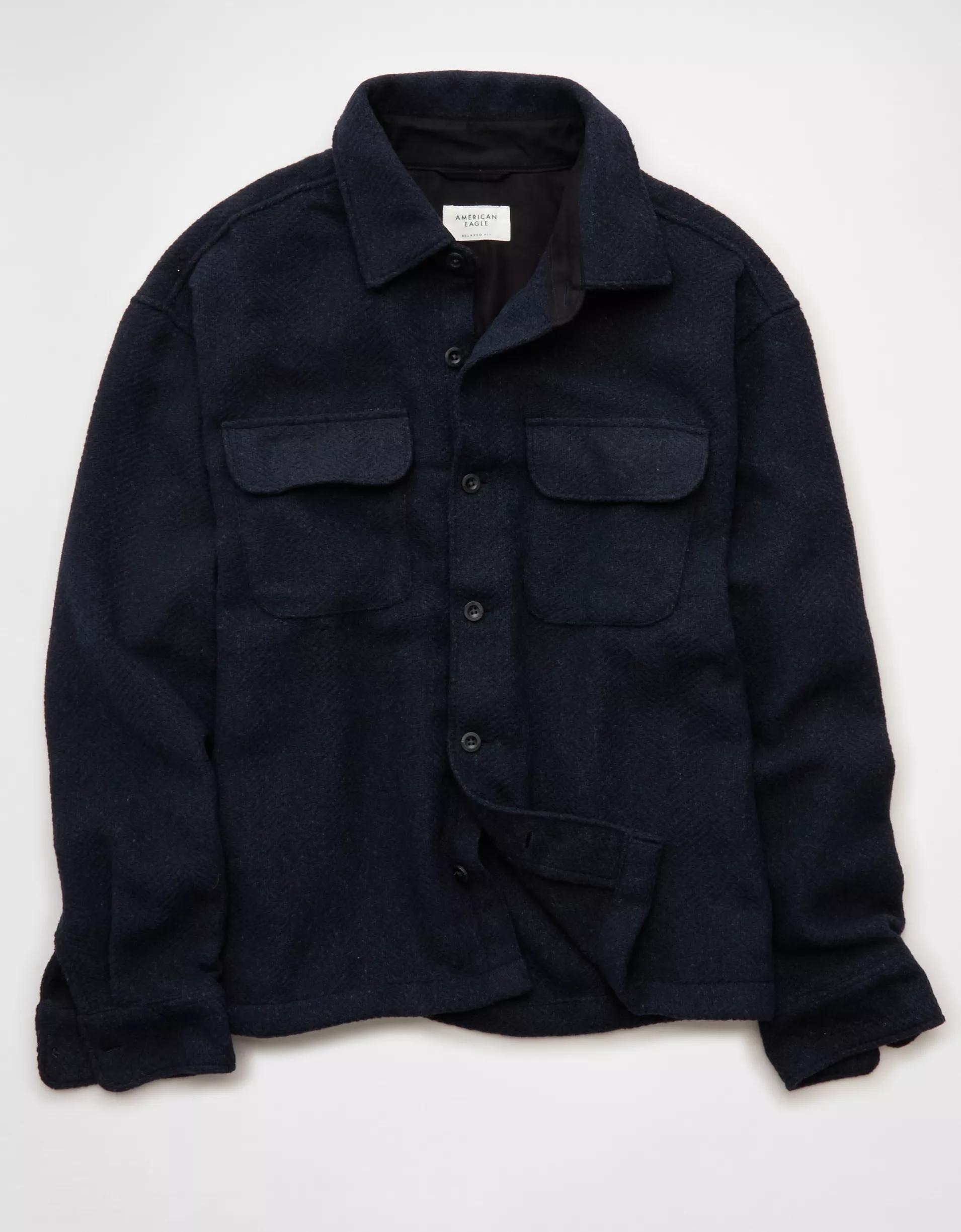 AE Textured Overshirt Product Image