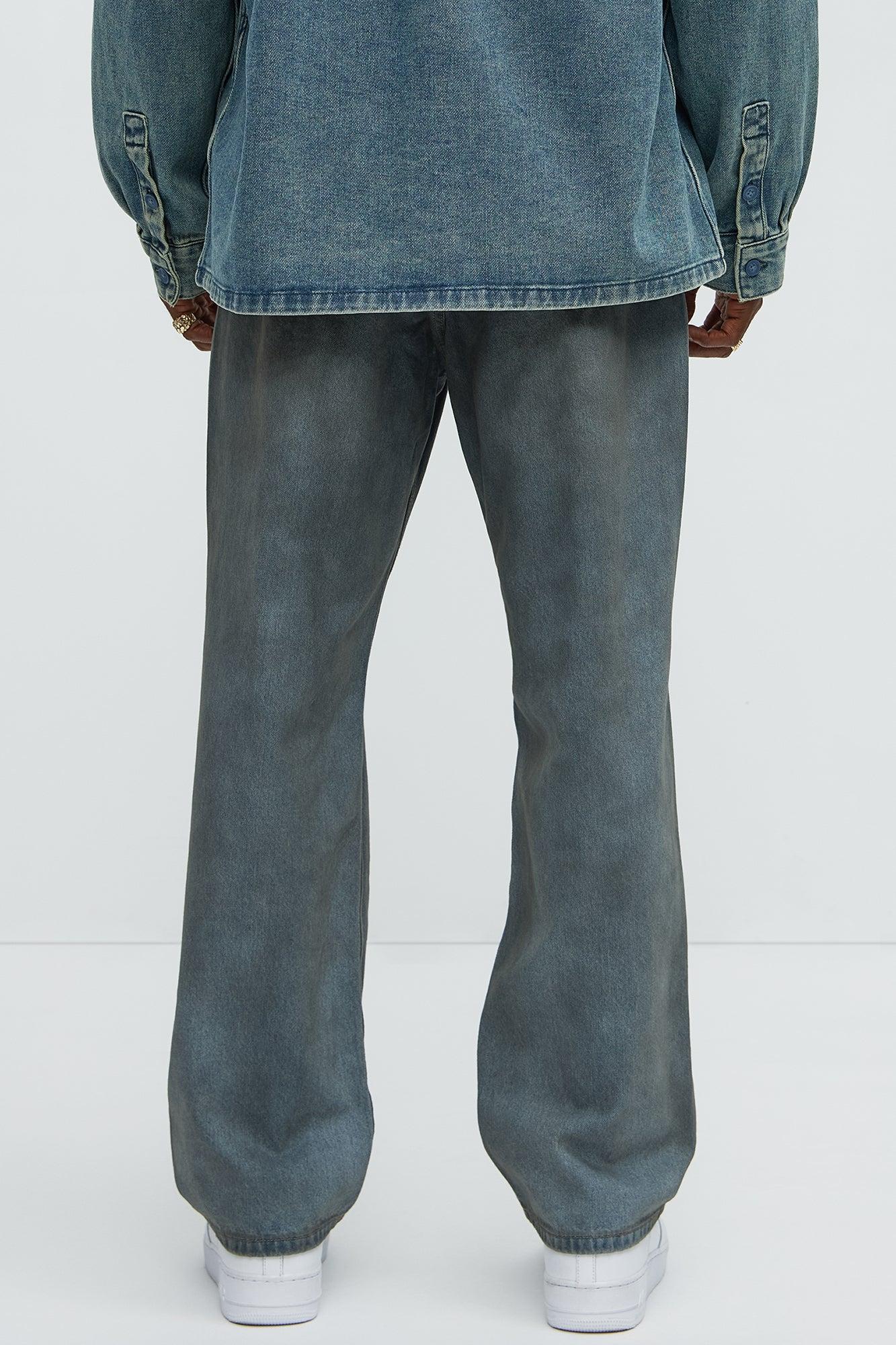 Roll Out Ripped Straight Jeans - Light Blue Wash Product Image