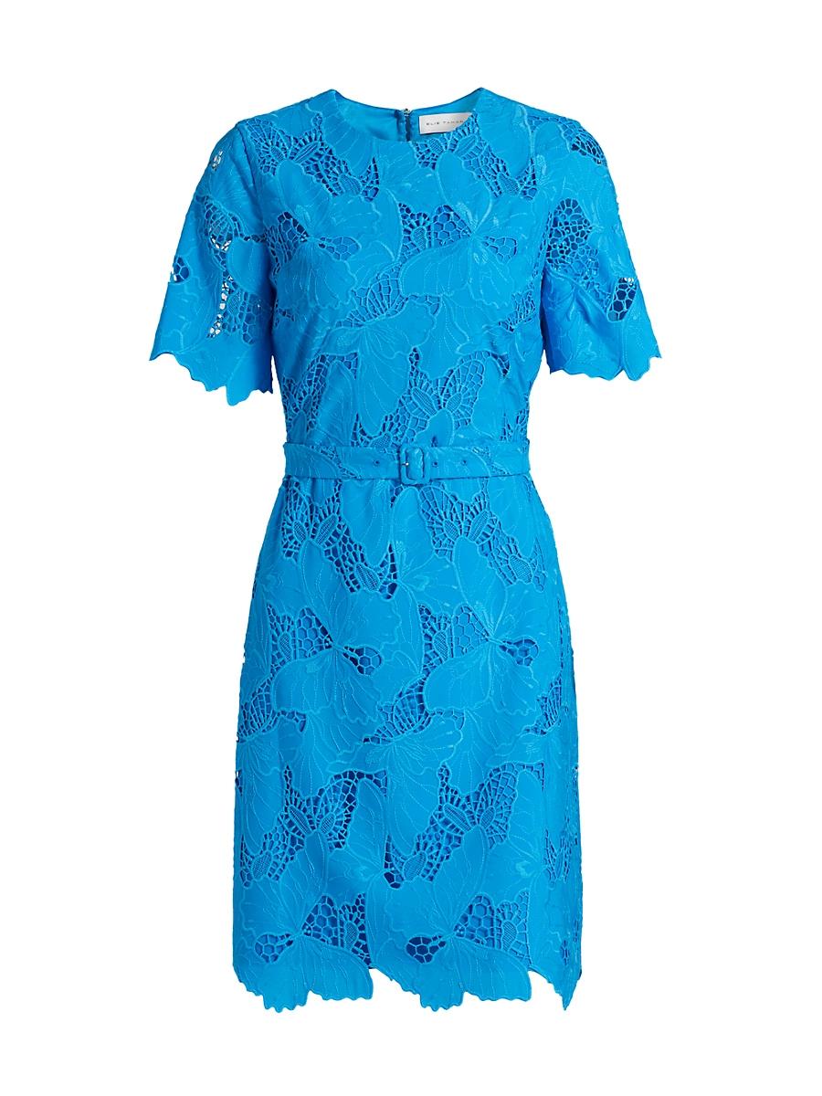 Womens Clover Butterfly Lace Minidress Product Image