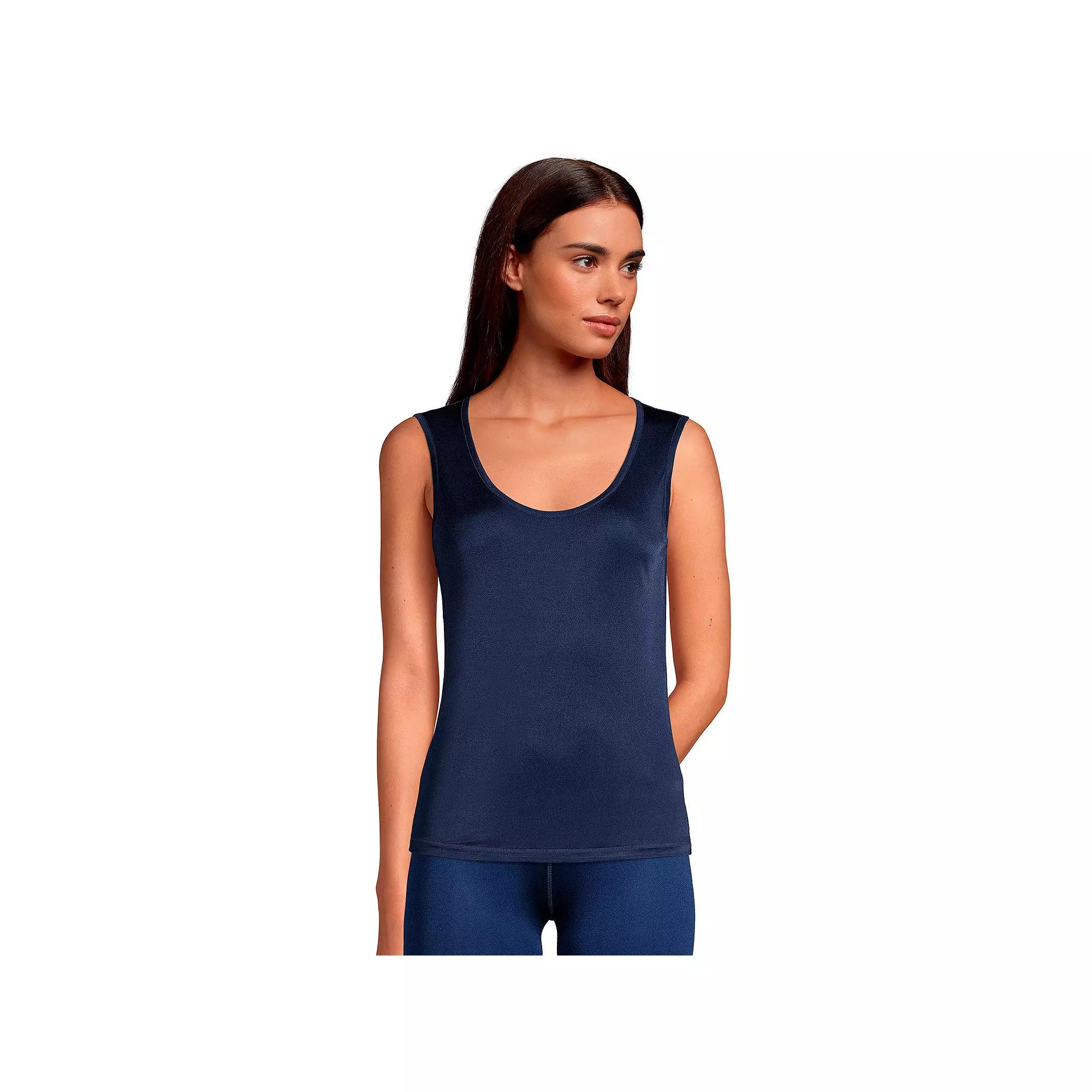 Women's Lands' End Silk Interlock Tank Undershirt,  Product Image
