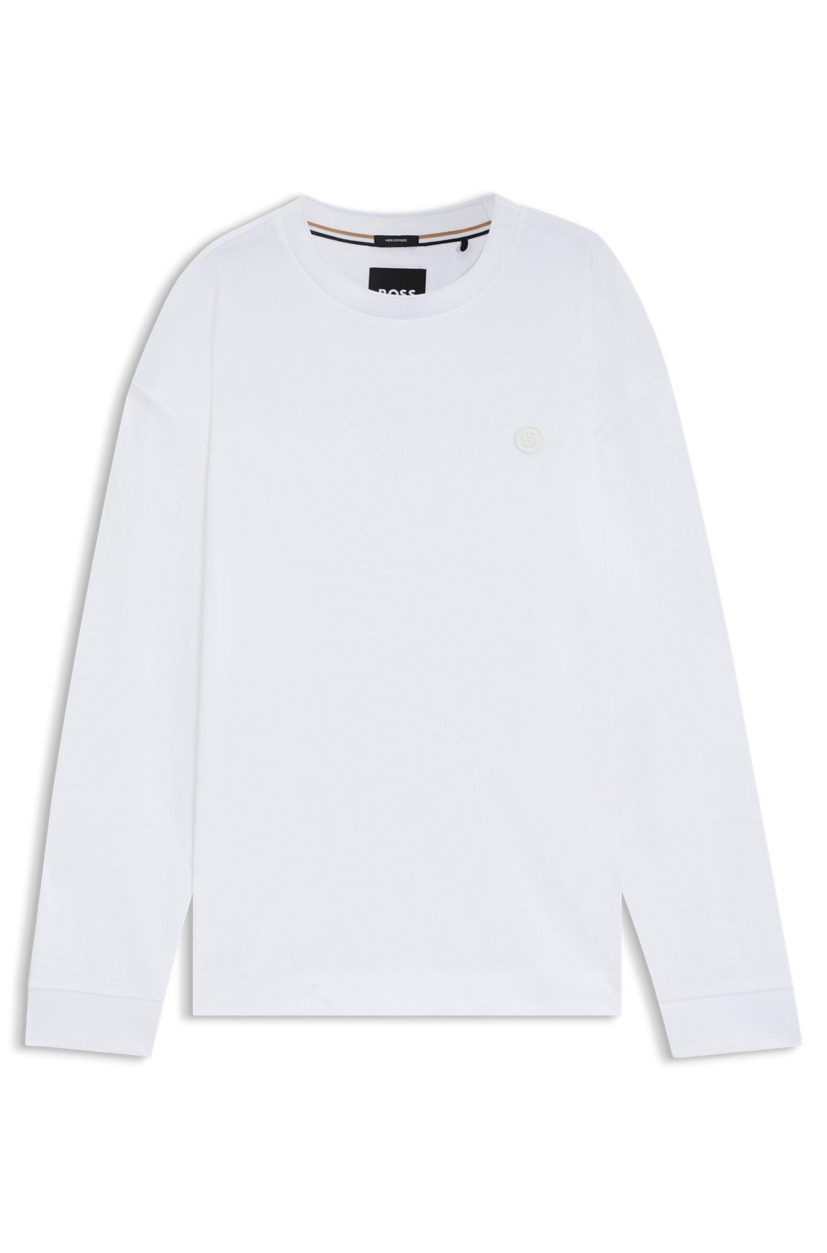 Mercerised-cotton T-shirt with Double B monogram Product Image