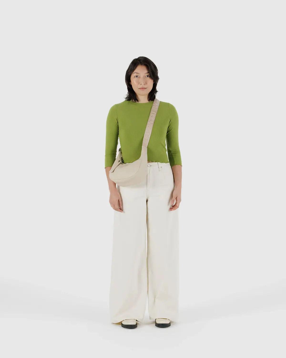 Medium Recycled Leather Crescent Bag *PREORDER* Product Image