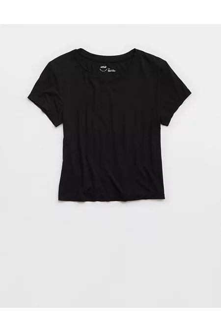 Aerie Superchill Modal Rib Baby T-Shirt Women's Product Image