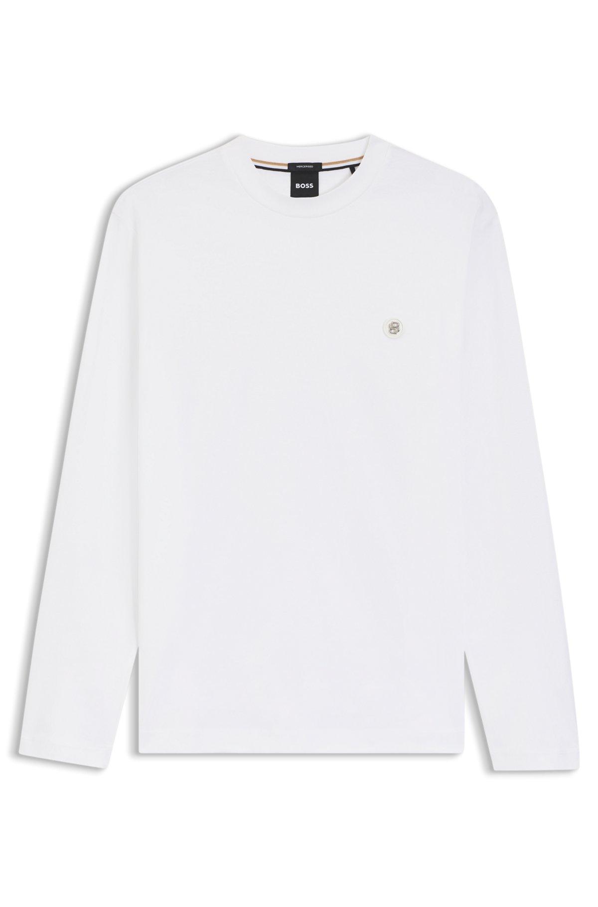Mercerised-cotton T-shirt with Double B monogram Product Image