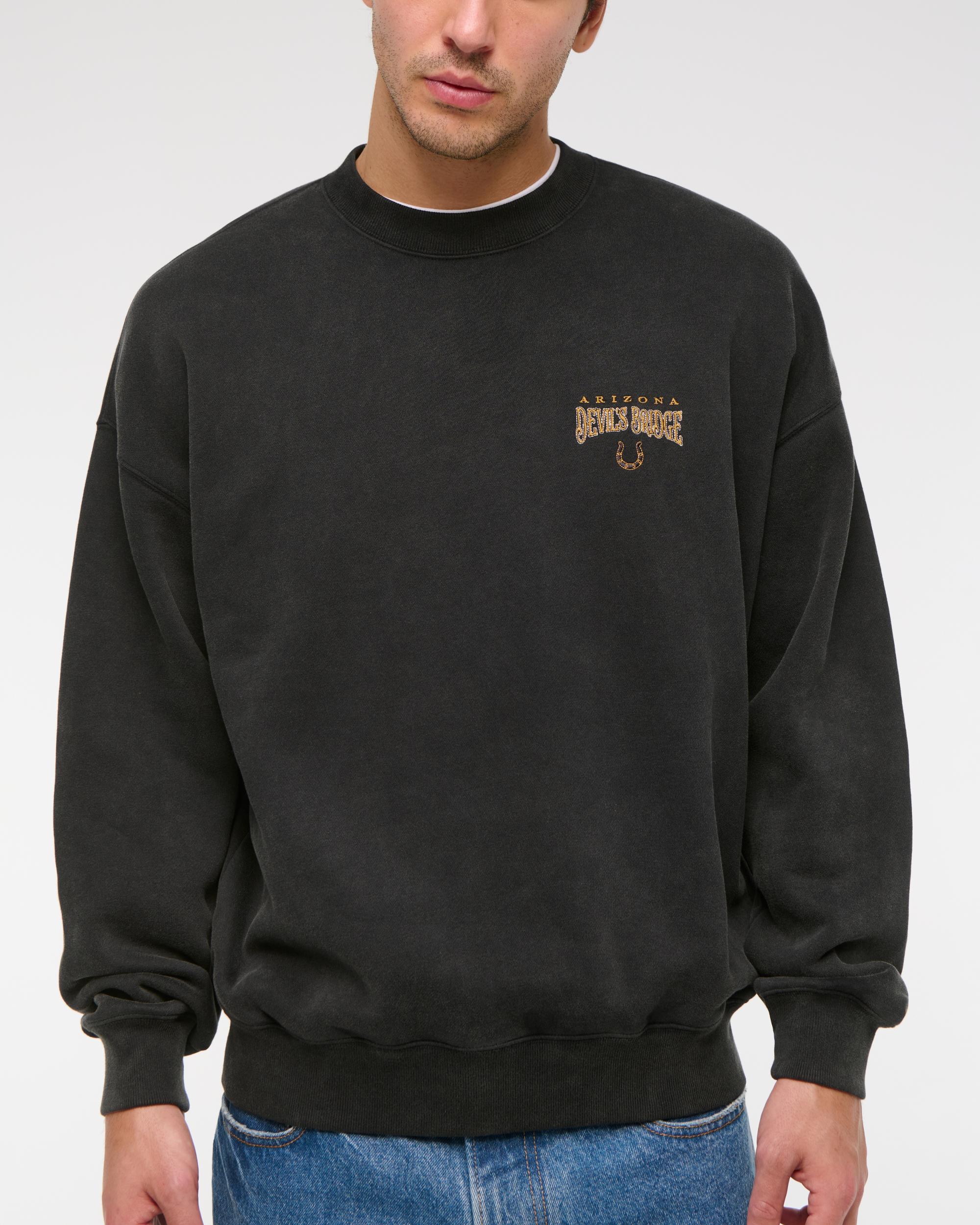 Western Graphic Crew Sweatshirt Product Image