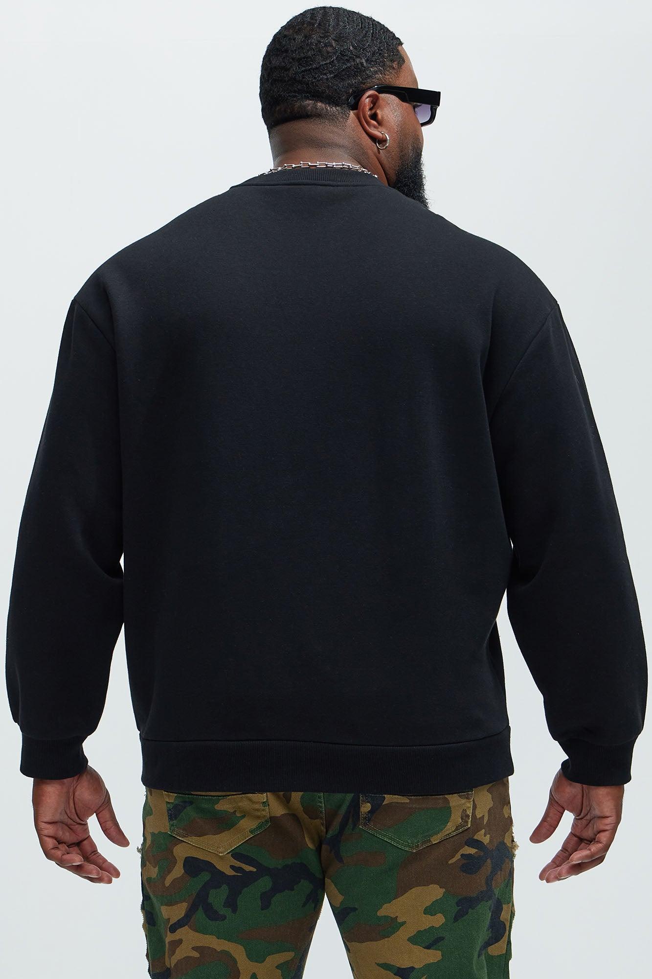 Tyson Crew Neck Sweatshirt - Black Product Image