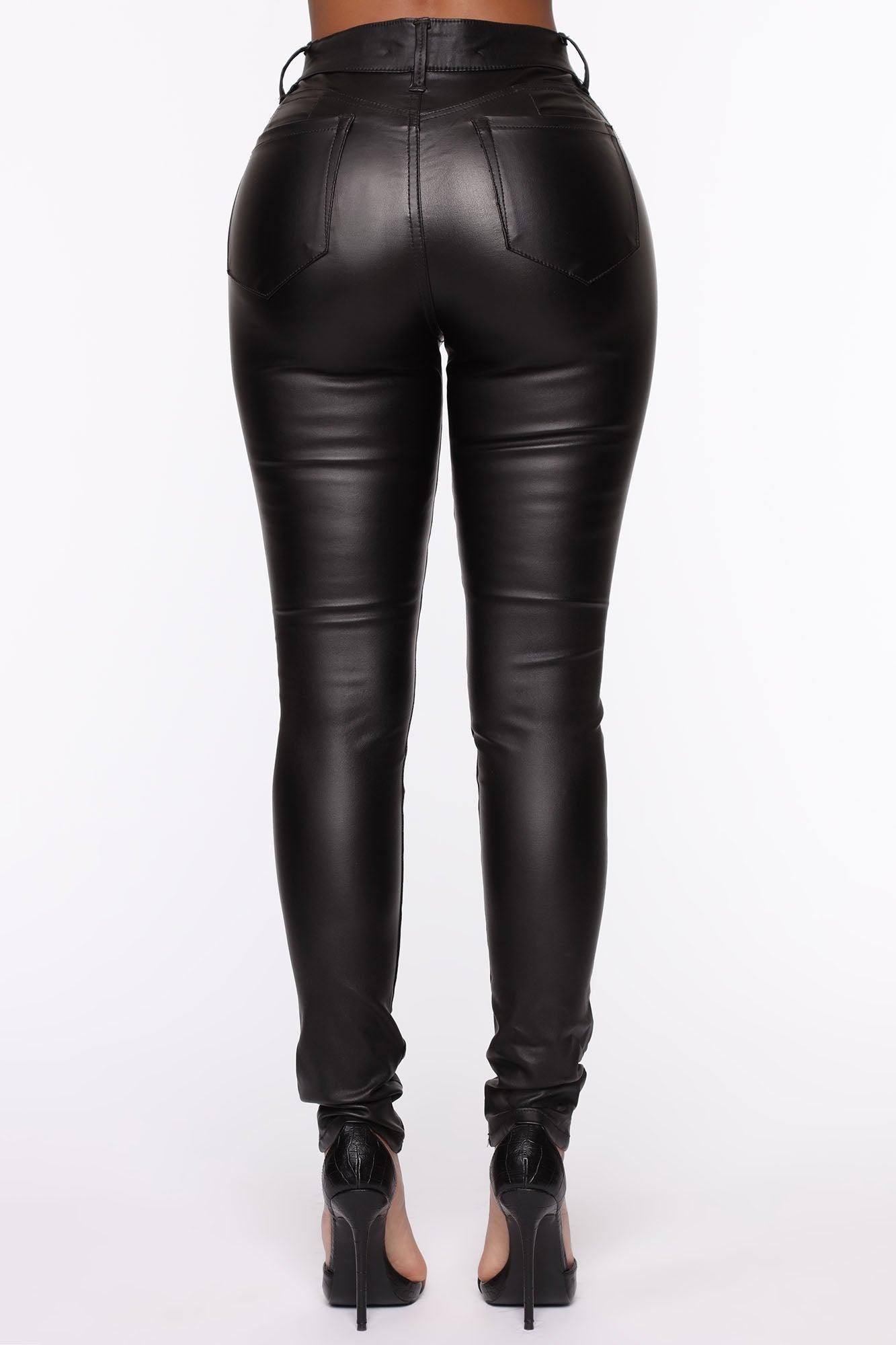 She Bad PU Leather Pant - Black Product Image