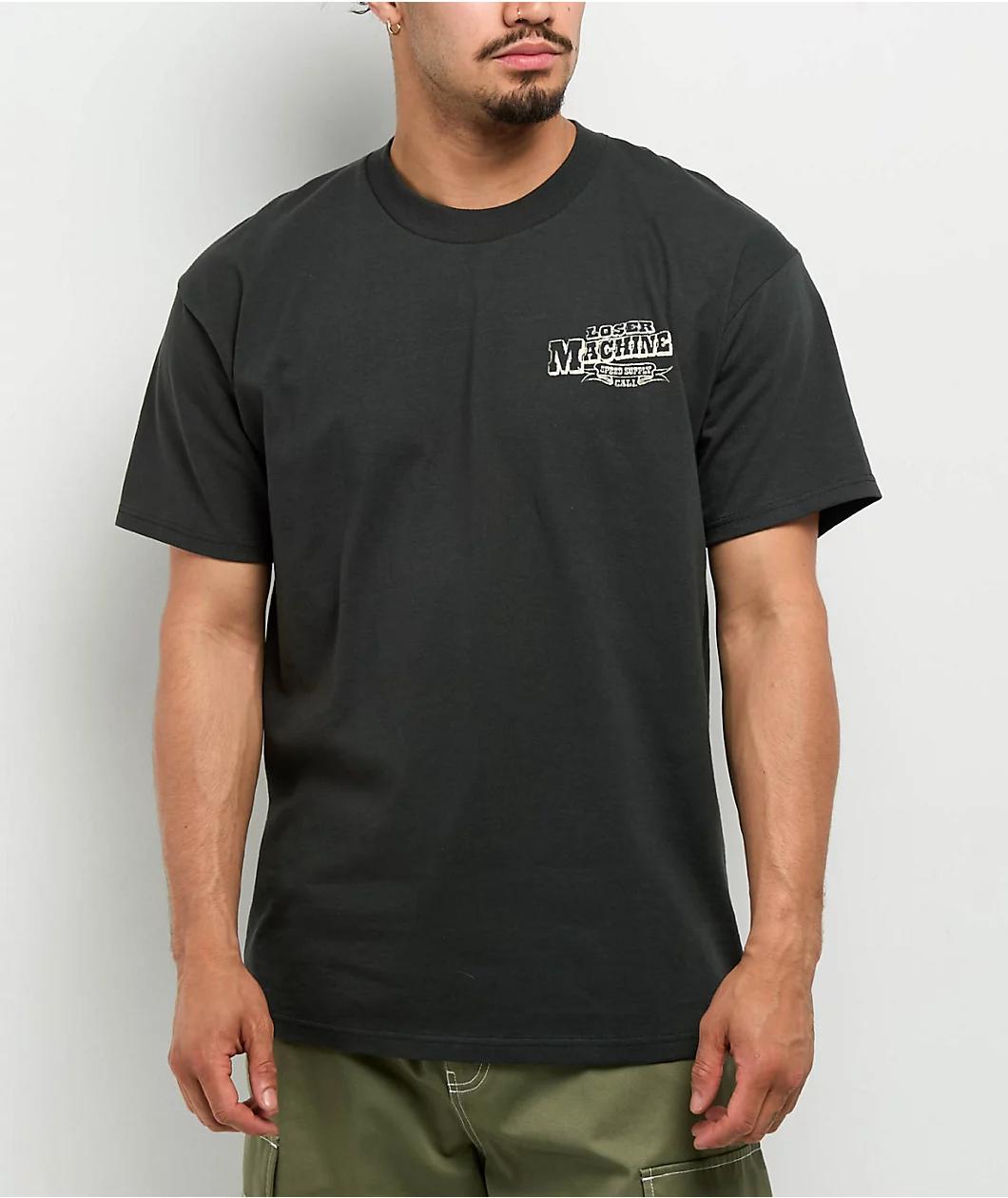 Loser Machine Desert Lands Stock Grey T-Shirt Product Image