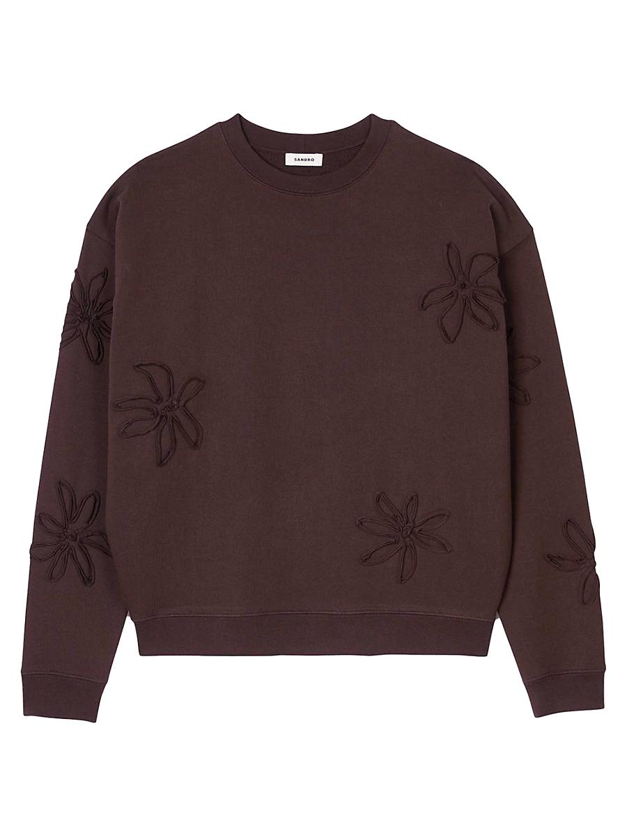 Mens Oversized Floral Sweatshirt Product Image