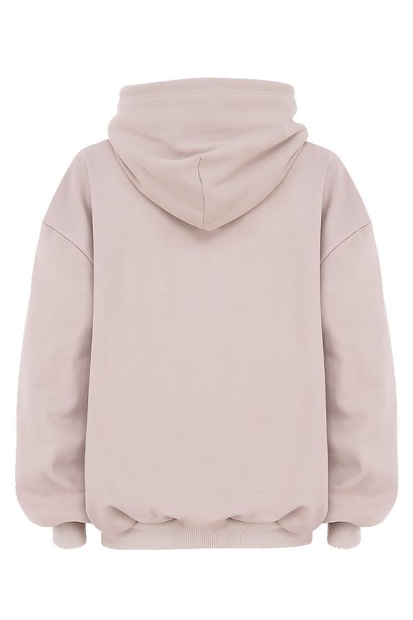 Halo  stone cotton fleece-back oversized hoodie - sale Product Image