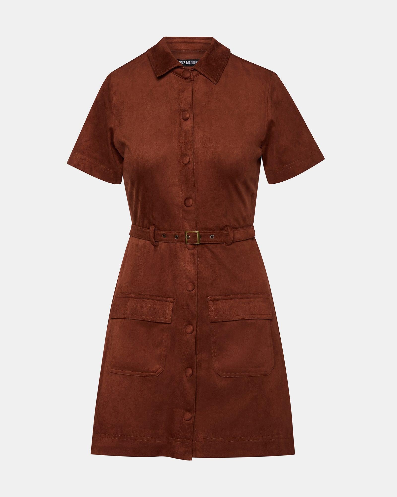 JOLIANA DRESS DARK FIG Female Product Image