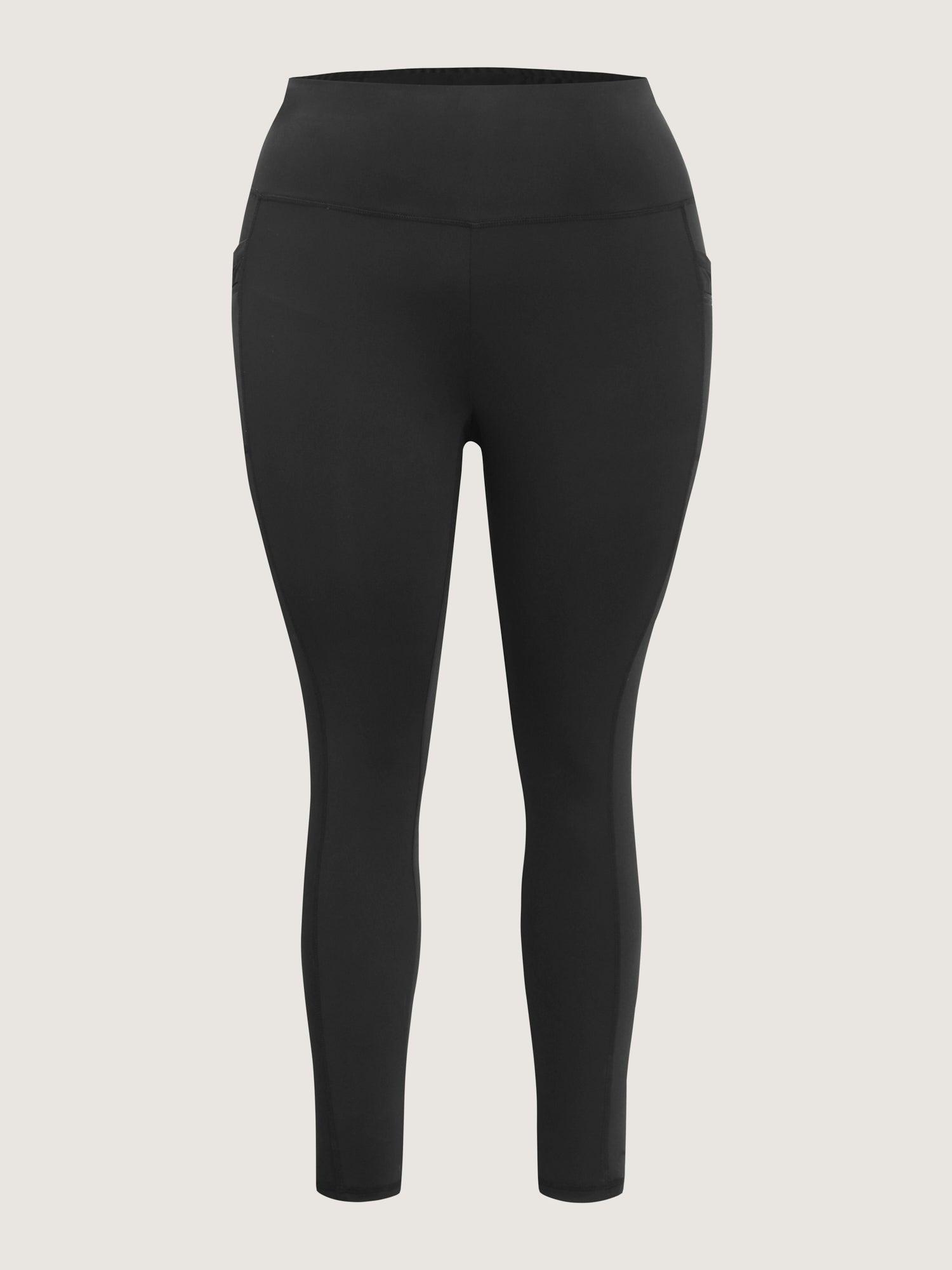 Stretchy Back Zipper Pockets Leggings Female Product Image