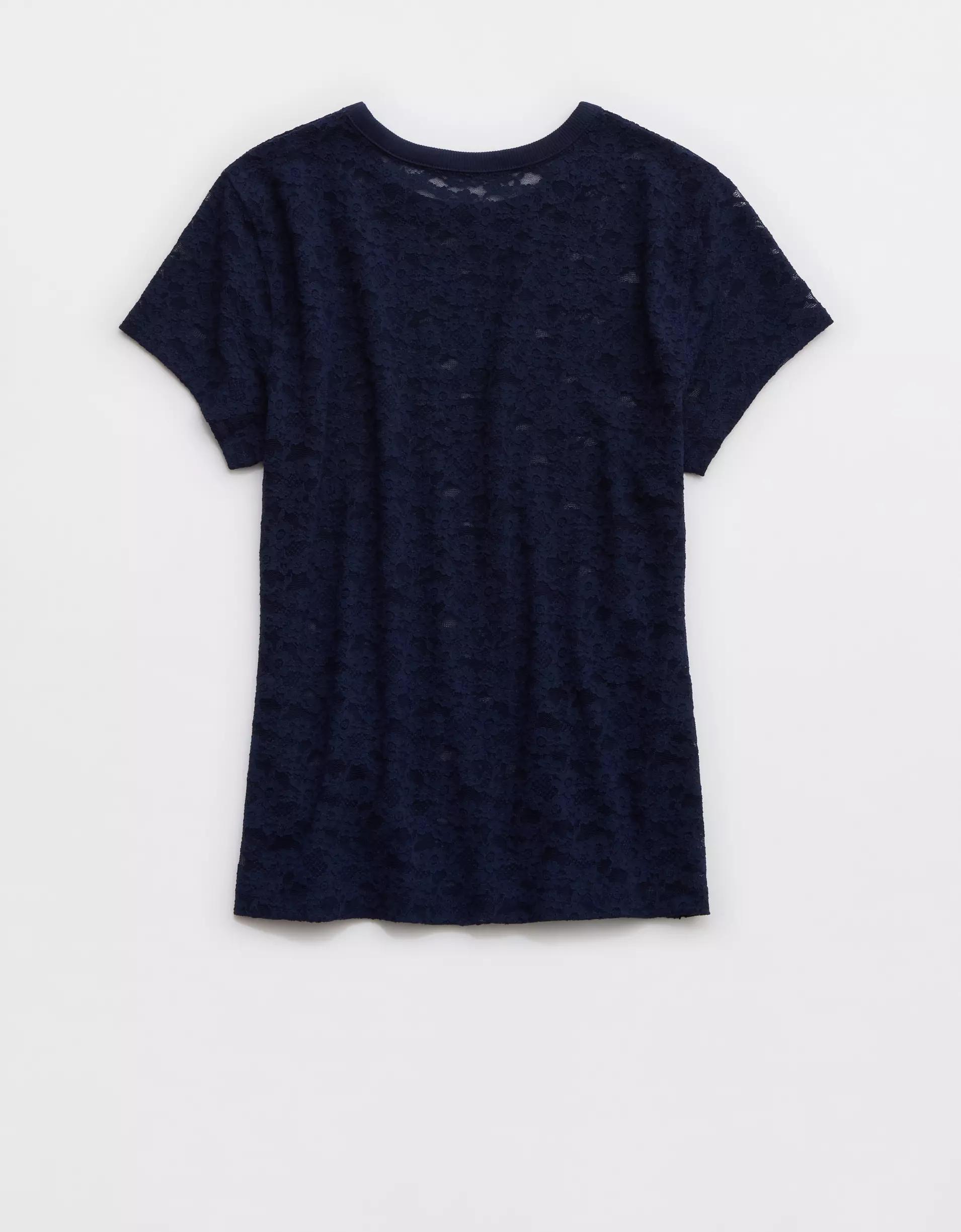 Aerie Lace Vintage T-Shirt Product Image