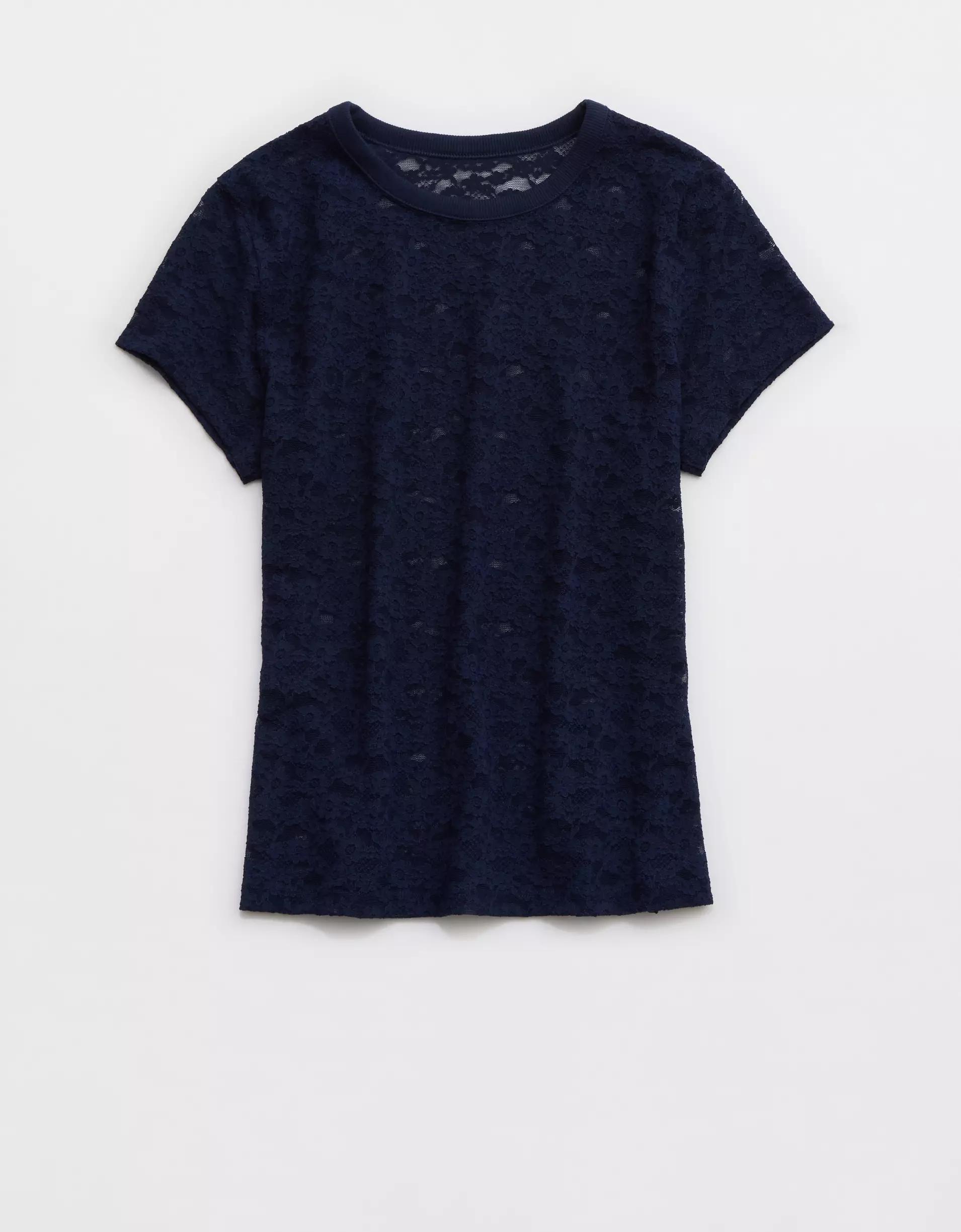 Aerie Lace Vintage T-Shirt Product Image