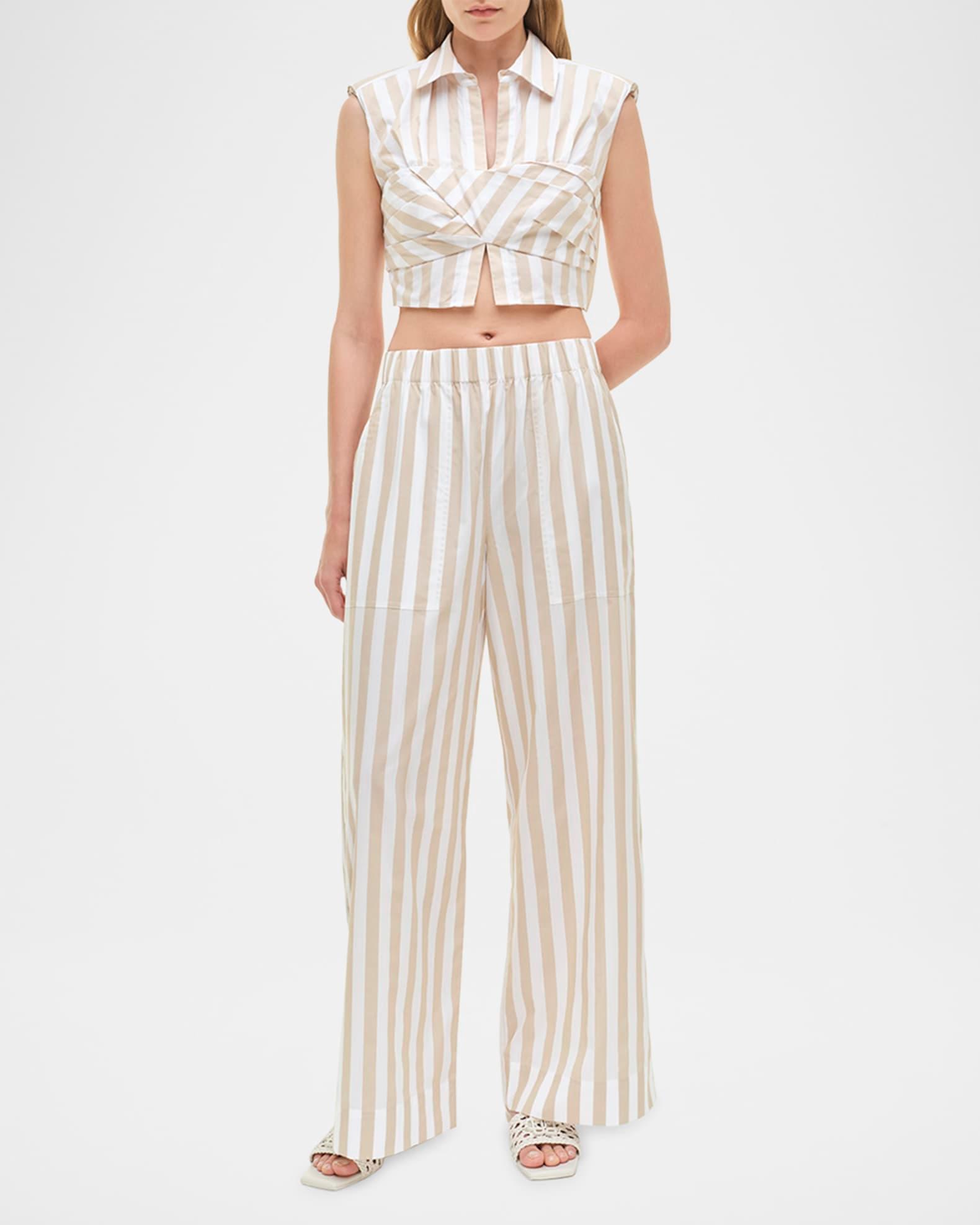 Arden Stripe Pull-On Pants Product Image