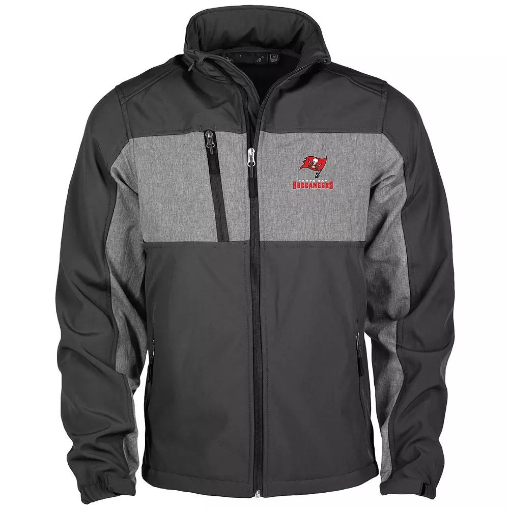 Men's Dunbrooke Black Atlanta Falcons Circle Zephyr Softshell Full-Zip Jacket, Size: Small Product Image