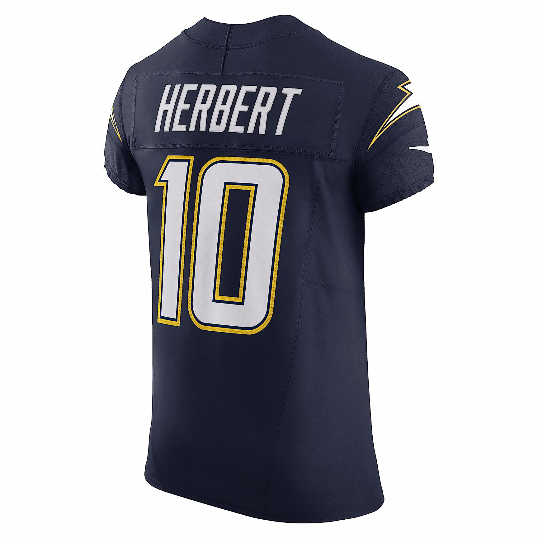 Justin Herbert Los Angeles Chargers Nike Mens Dri-FIT NFL Elite Jersey | 58NM0FAK97F-9Y0 Product Image