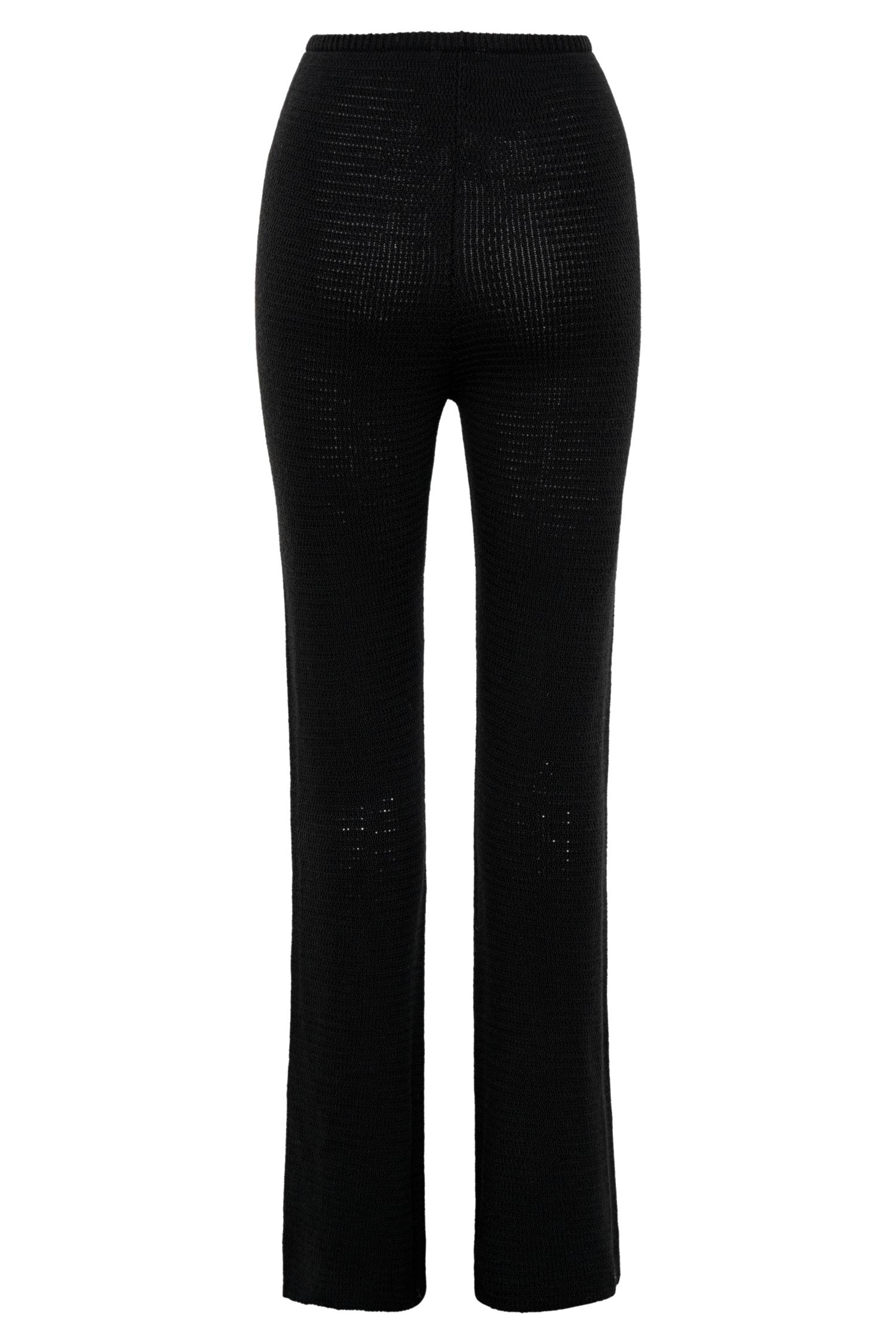 Ridley Straight Leg Knit Pant - Black Product Image