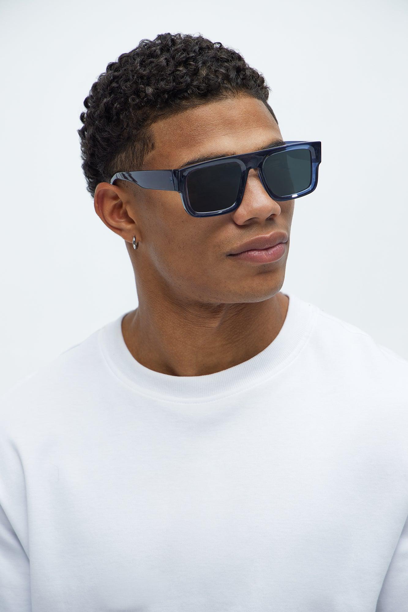 Wellington Flat Top Sunglasses - Navy/combo Product Image