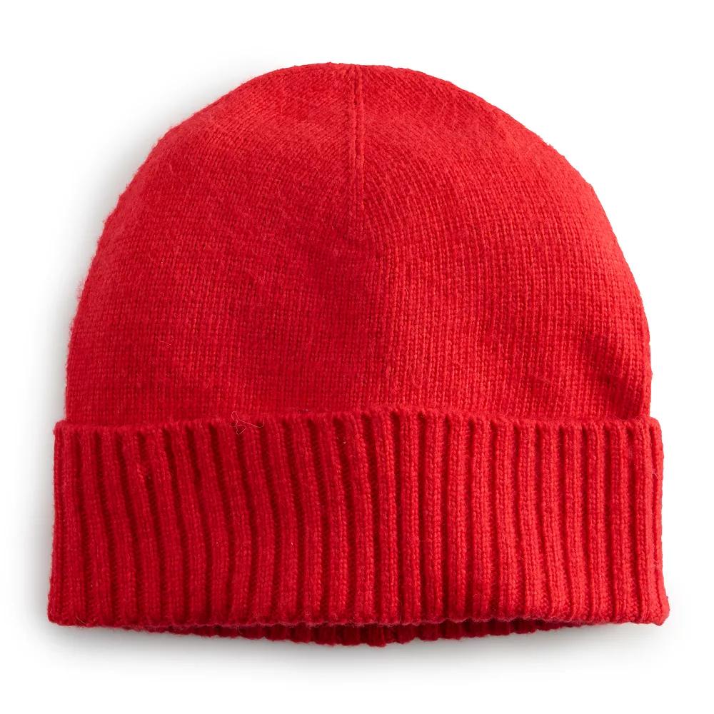 Women's Sonoma Goods For Life® Unlined Cozy Marl Beanie, Velocity Blue Product Image