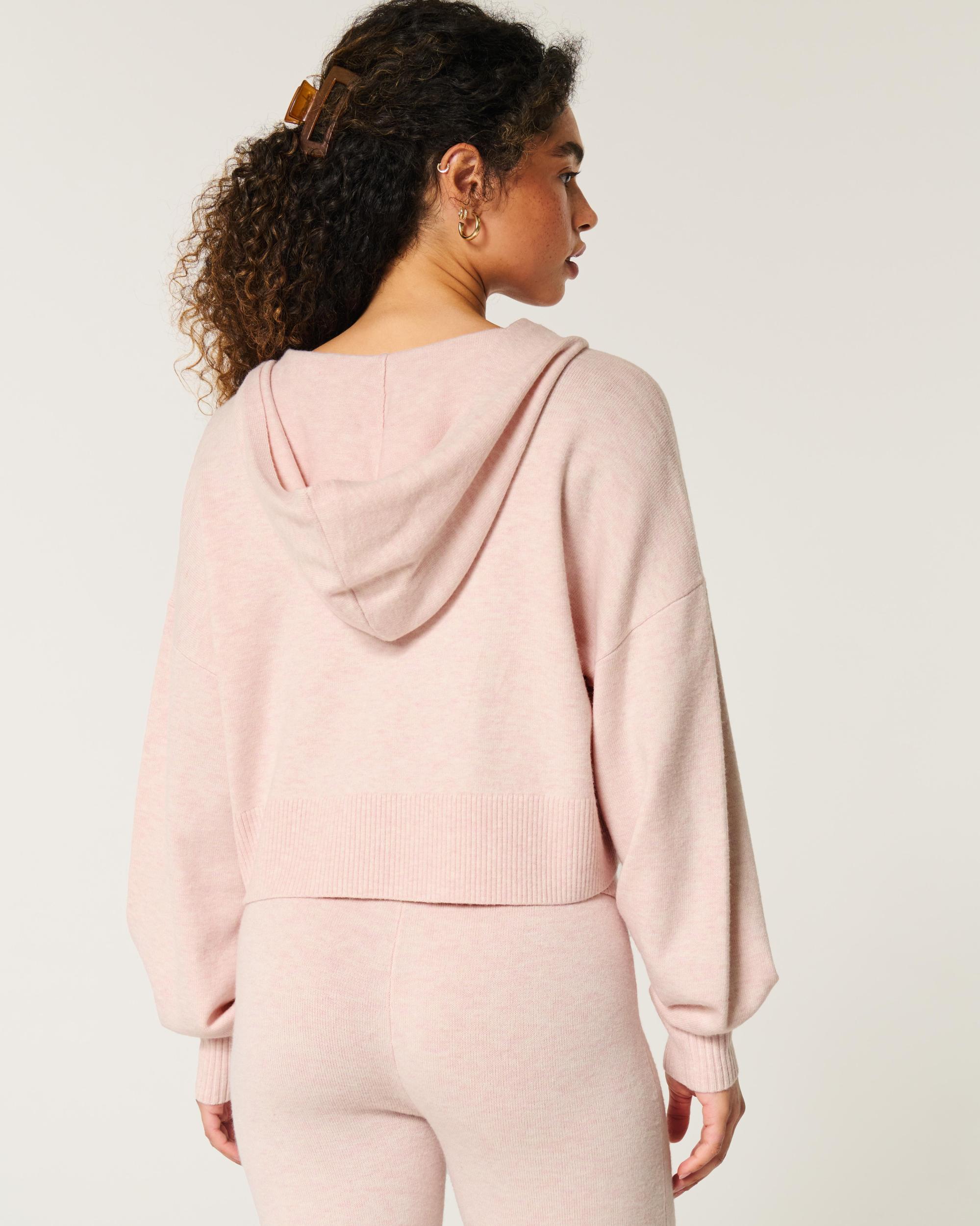 Gilly Hicks Sweater-Knit Zip-Up Hoodie Product Image