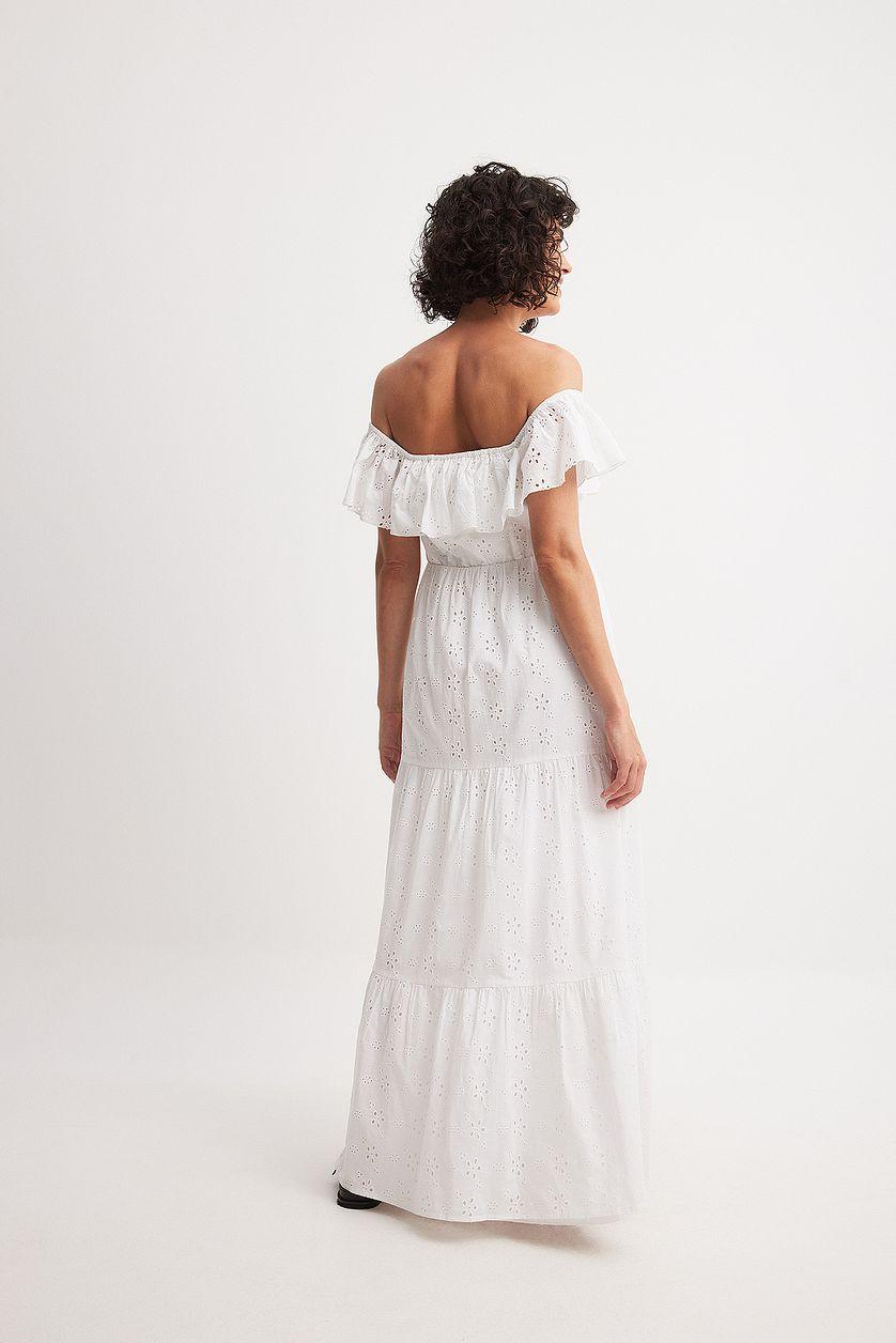Anglaise Off Shoulder Maxi Dress Product Image