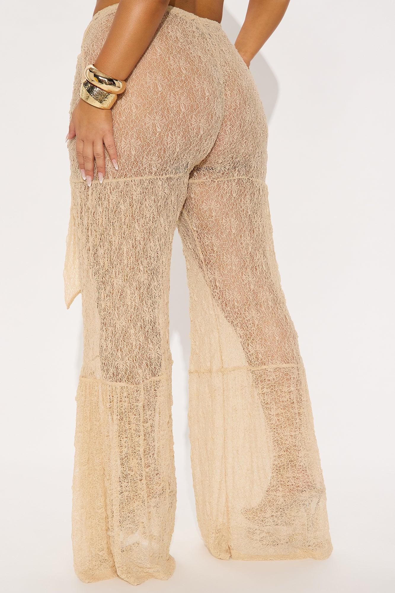 Make A Statement Wide Leg Pant - Tan Female Product Image