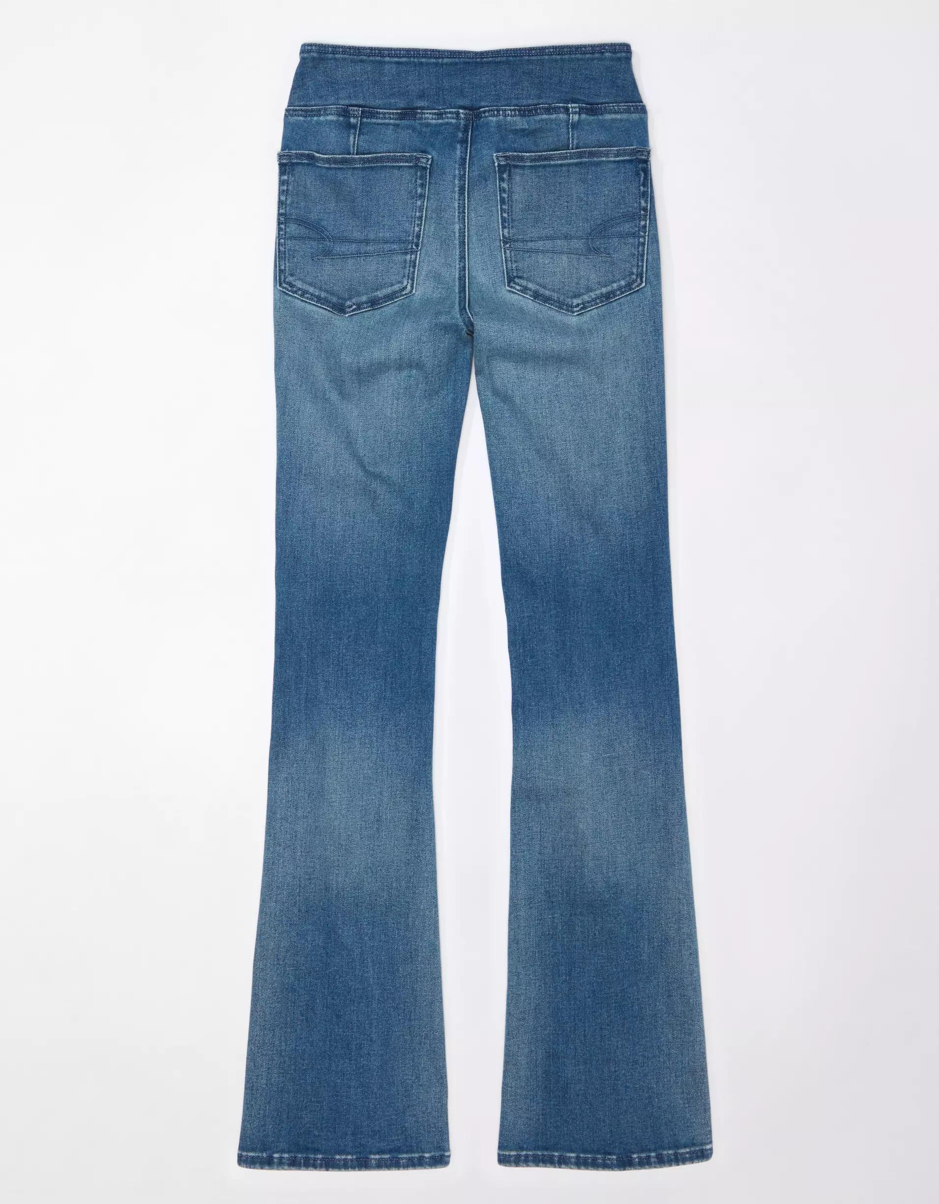 AE Luxe Pull-On High-Waisted Kick Bootcut Jean Product Image
