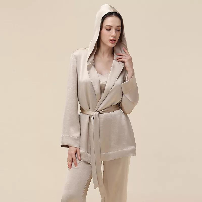 Women's Adyson Parker Satin Cami and Robe Set,  Product Image