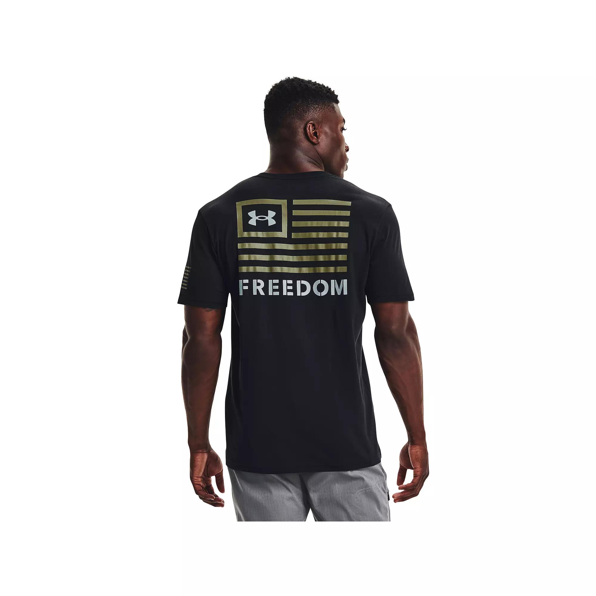 Big & Tall Under Armour Freedom Banner Graphic Tee, Men's, Size: Large Tall, Black Product Image