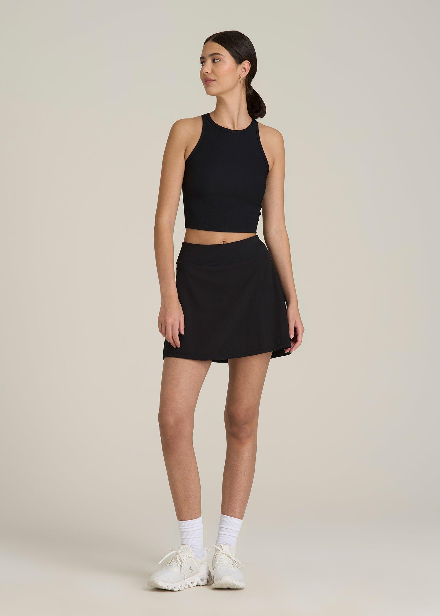 Athletic Skort for Tall Women in Bright White Female Product Image