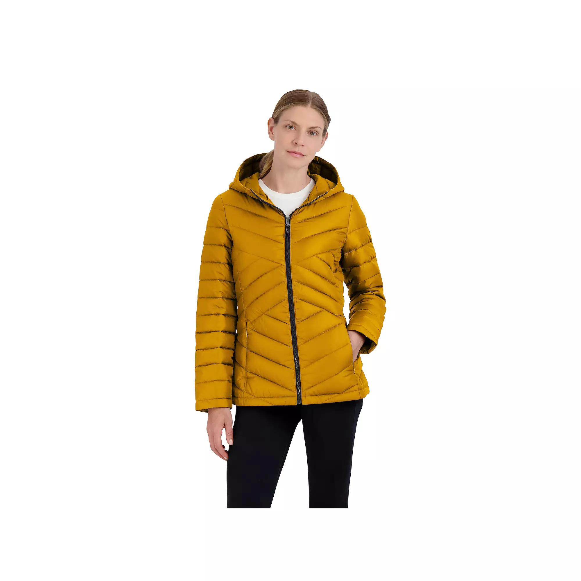 Women's Halitech Packable Puffer Jacket, Size: Large, Yellow Product Image