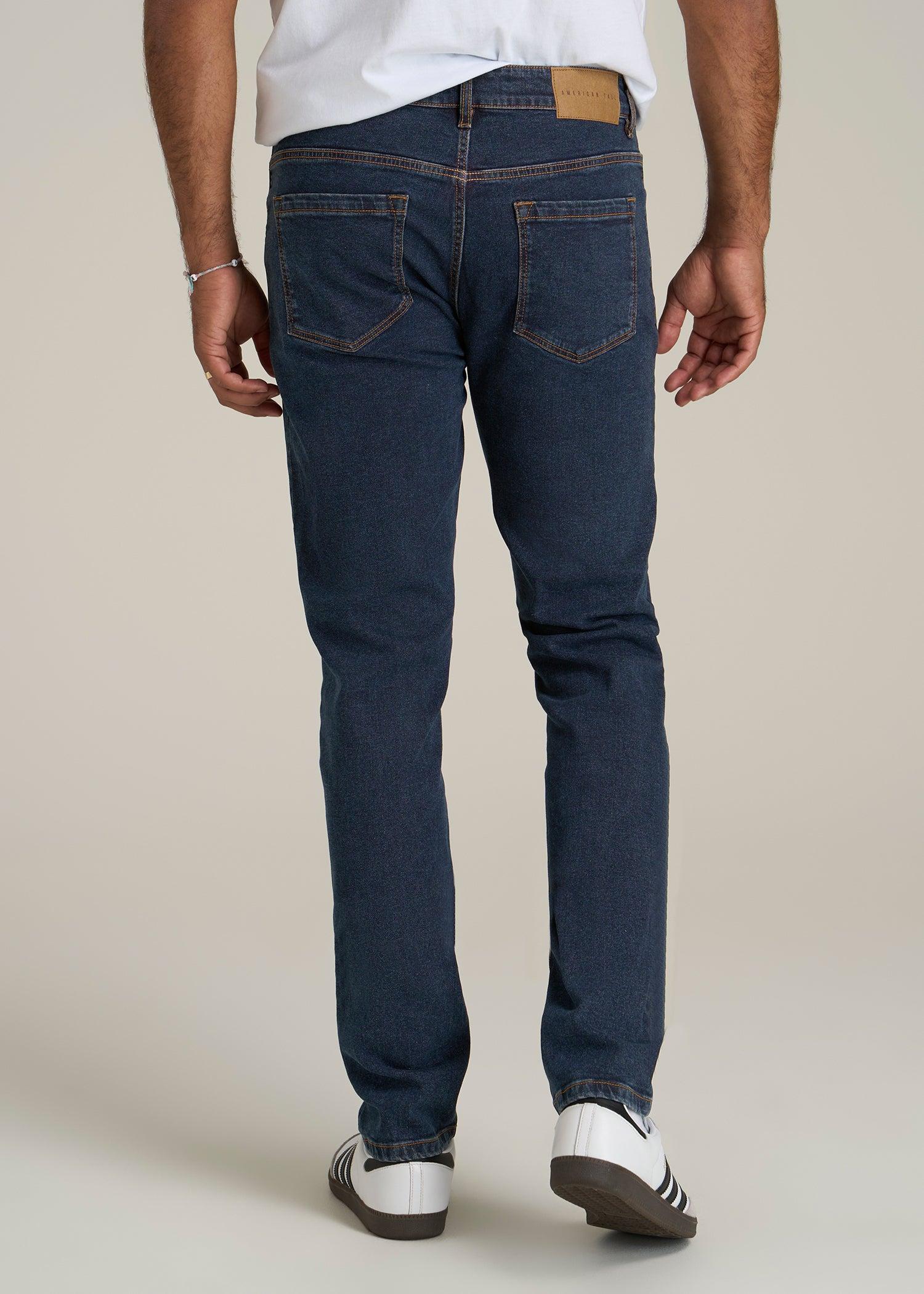 A.T. Basics Men's Dylan Slim Fit Jeans for Tall Men in Charged Blue Male Product Image