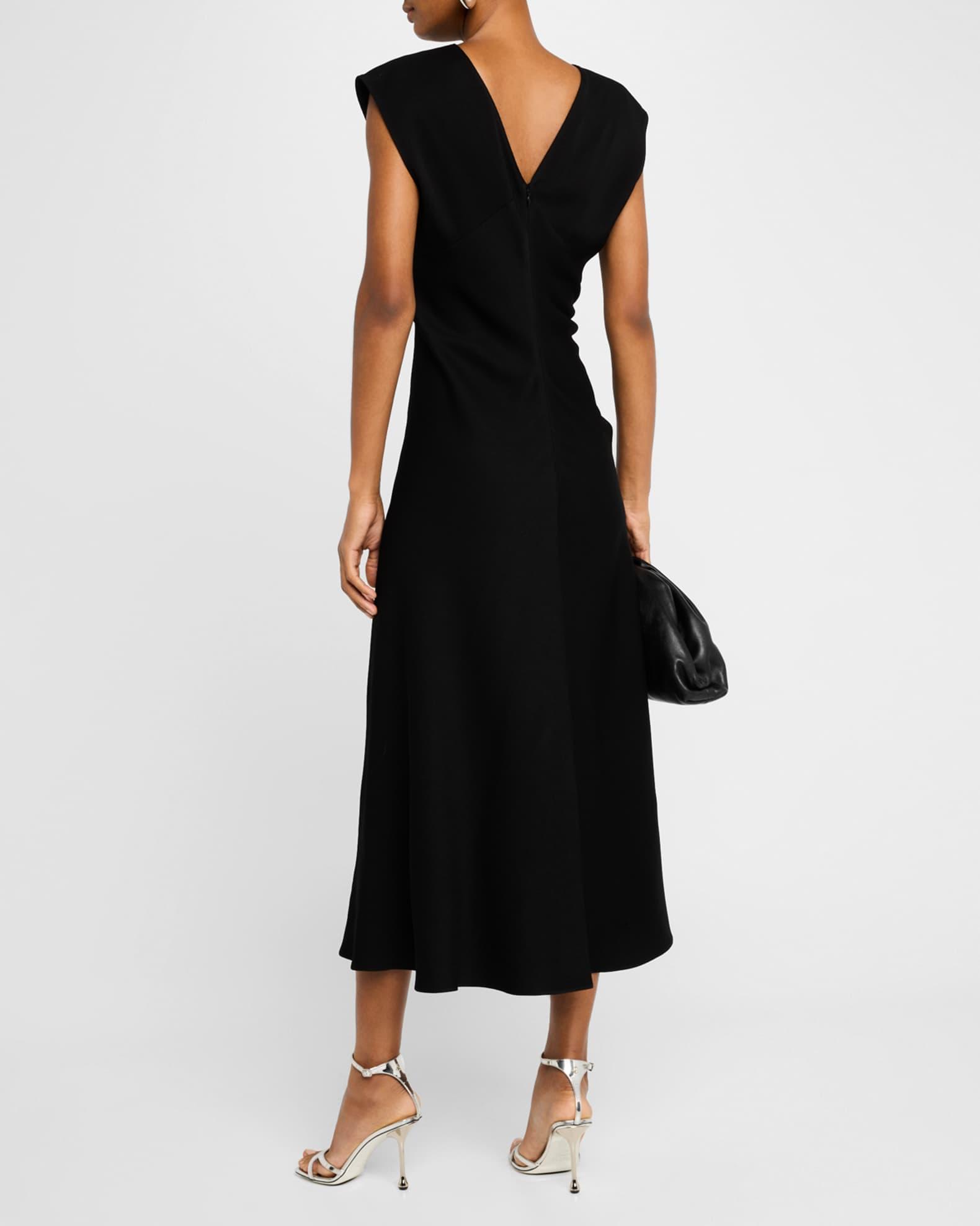 Mary V-Neck A-Line Midi Dress Product Image