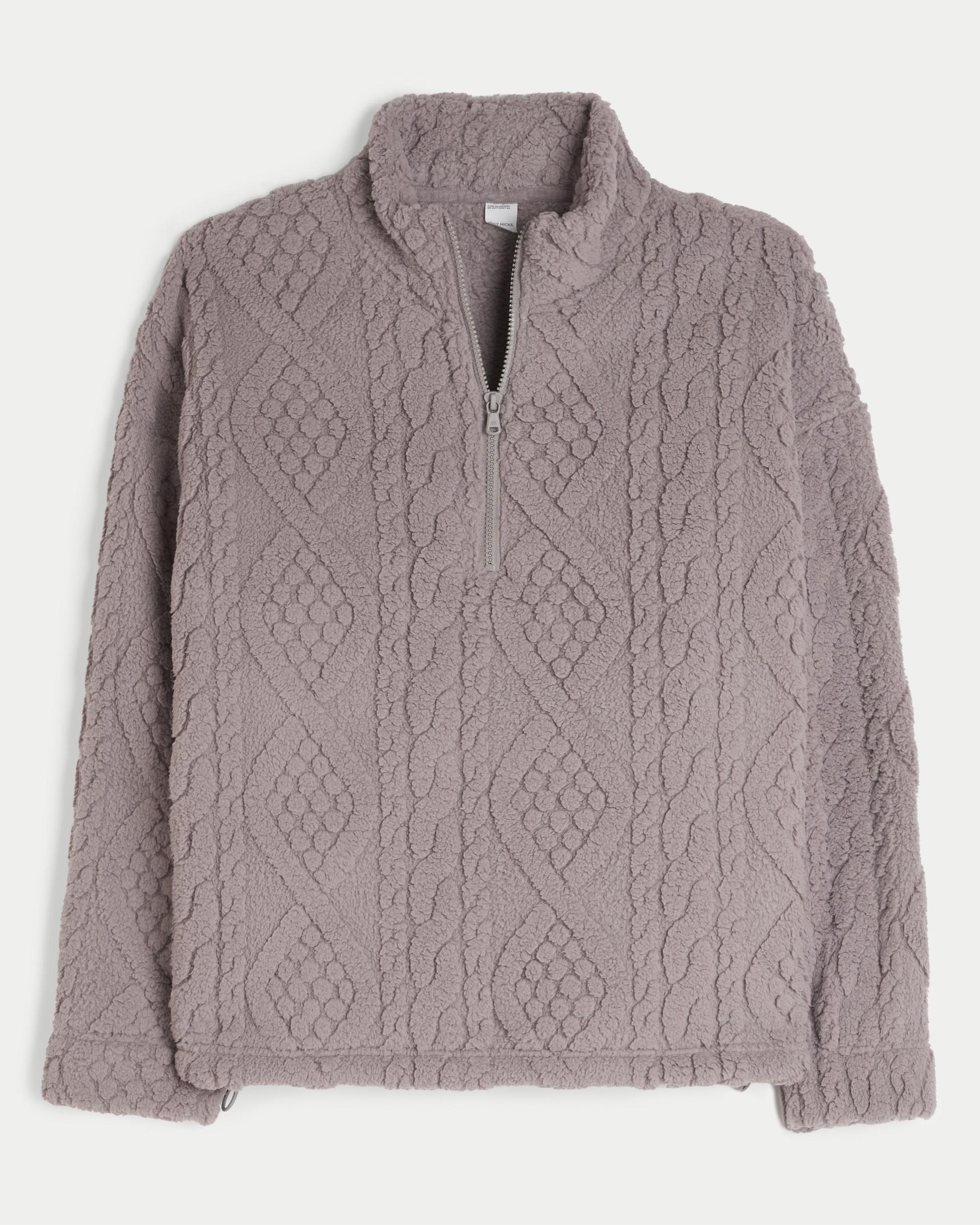 Gilly Hicks Cozy Quarter-Zip Sweatshirt Product Image