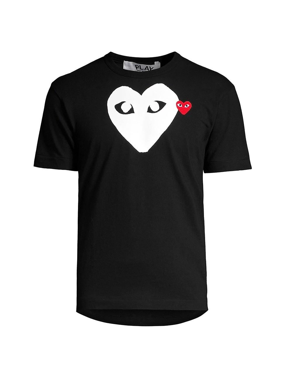 Mens Large Heart Cotton Tee Product Image