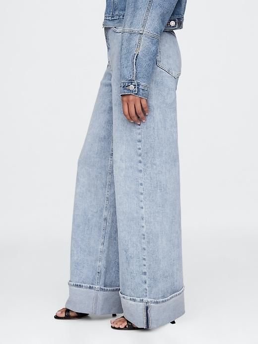 High Rise Stride Wide-Leg Jeans Product Image