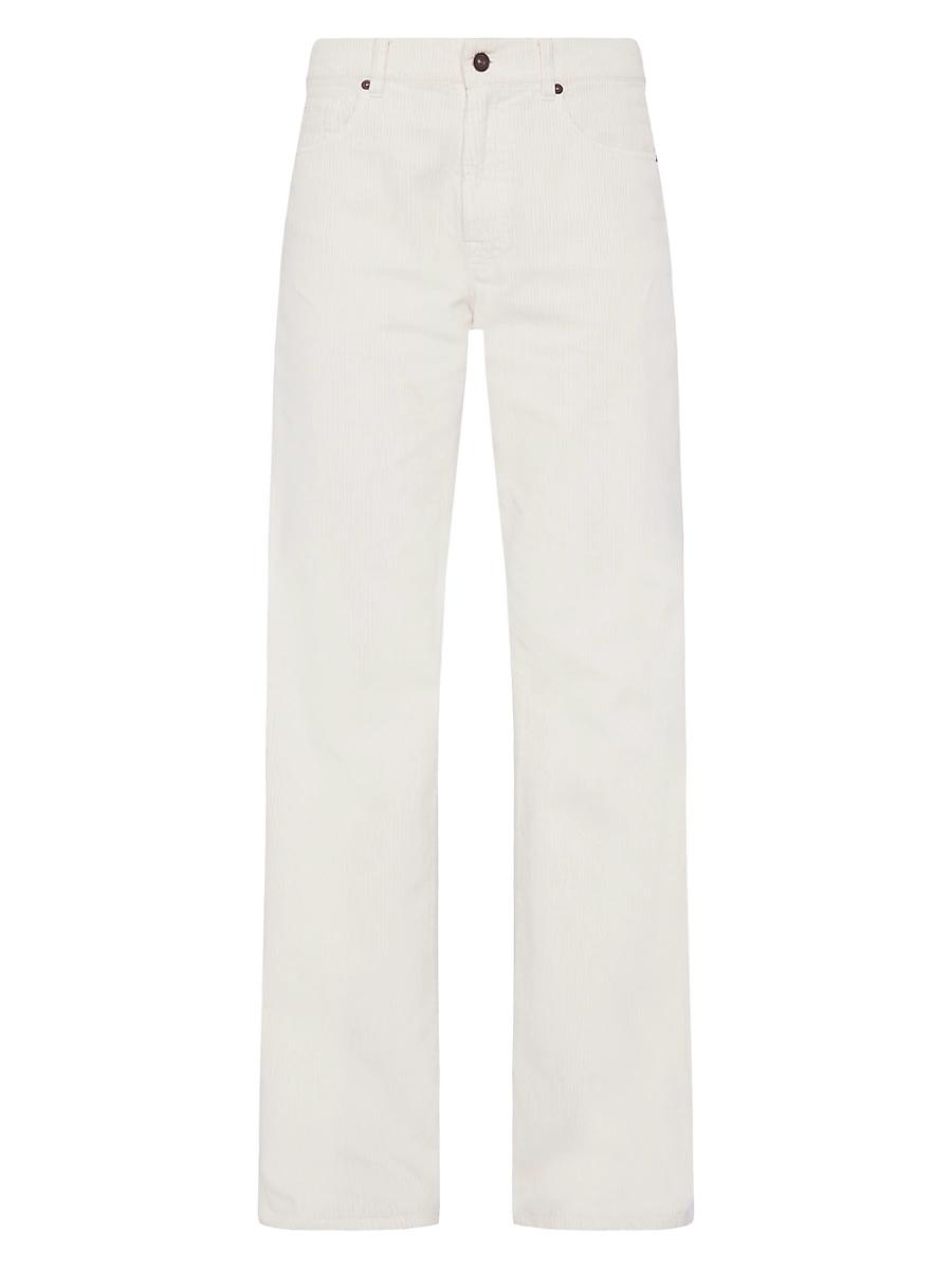 Womens Tess Corduroy Straight-Leg Pants Product Image