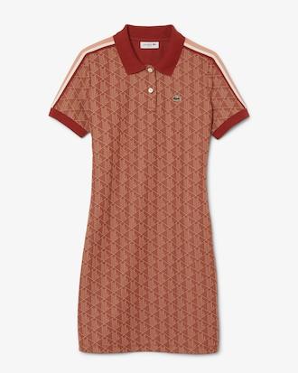 Slim Fit Monogram Jacquard Polo Dress Product Image