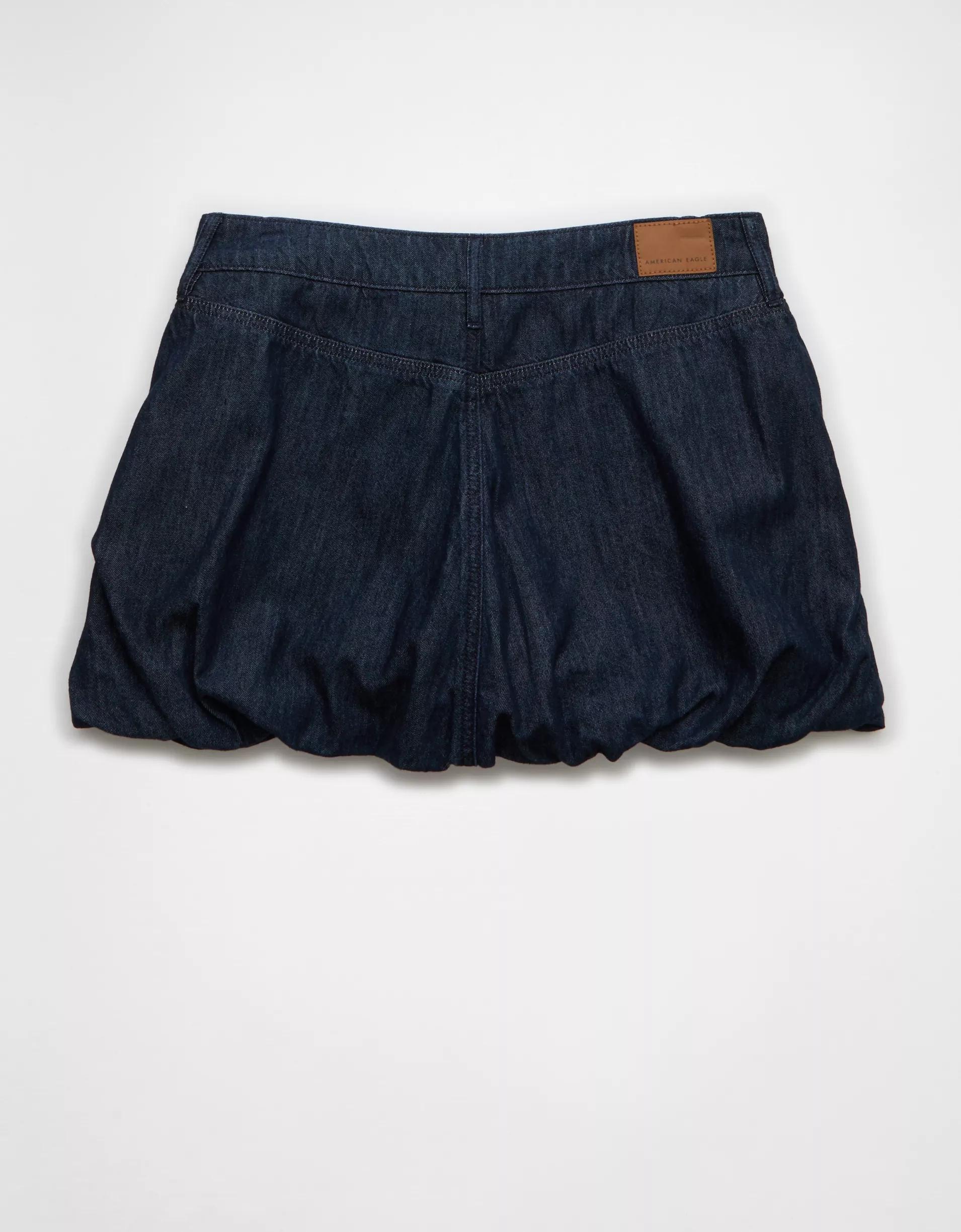 AE Stretch Denim Bubble Skirt Product Image
