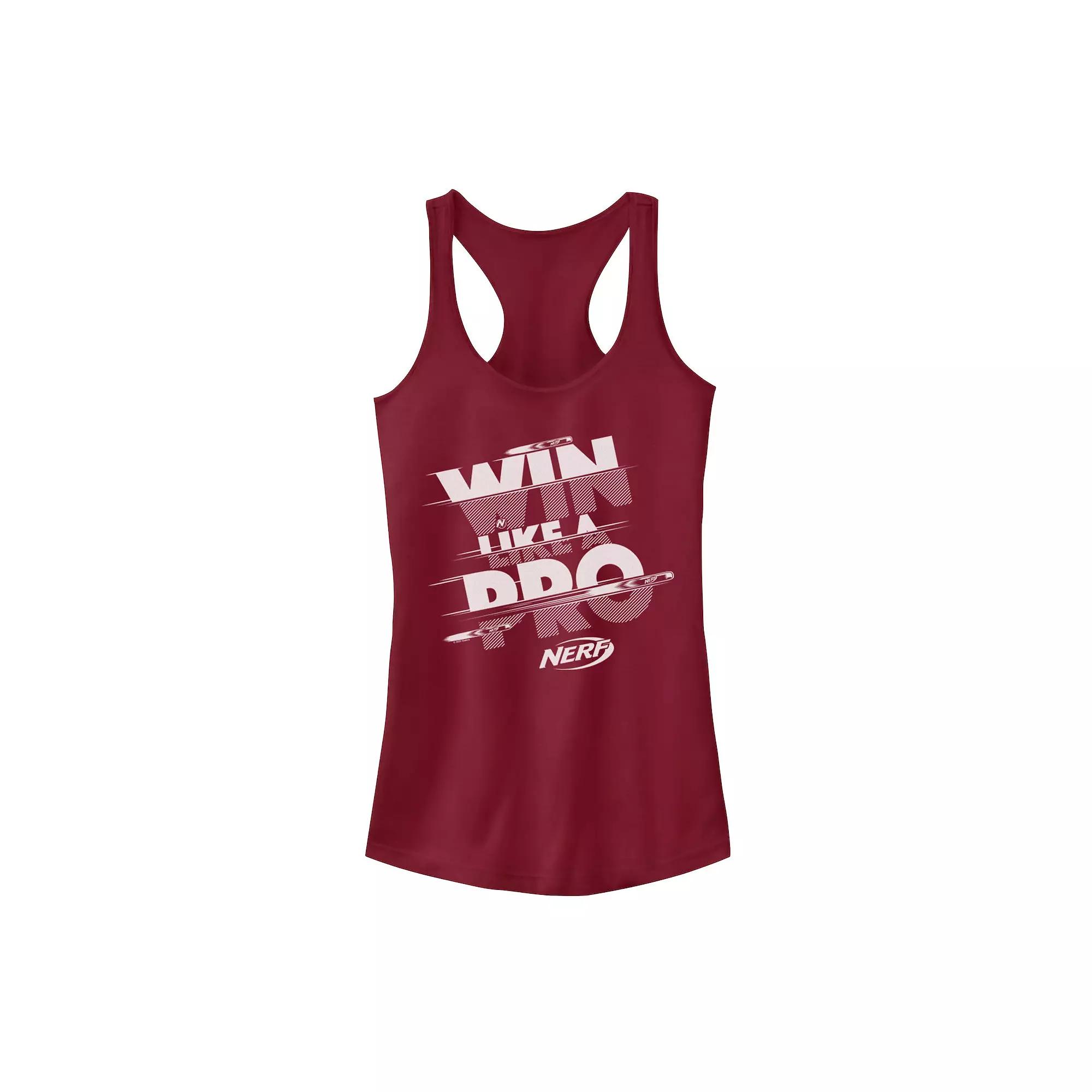 Juniors' Nerf "Win Like A Pro" Glitch Text Tank Top, Girl's,  Product Image