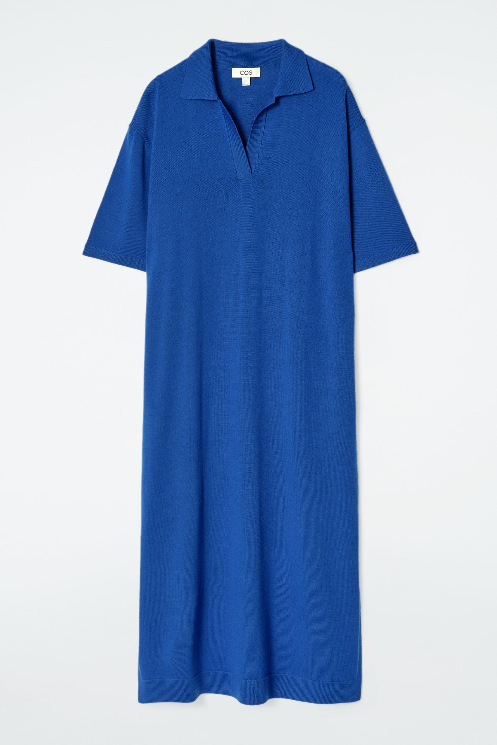 MERINO WOOL POLO DRESS Product Image