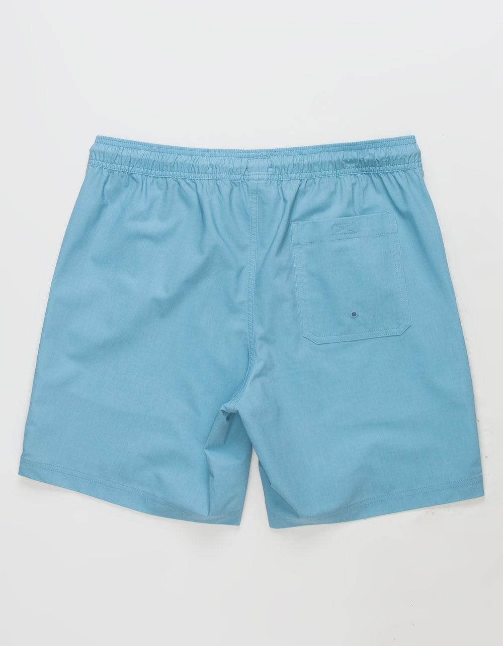 BLUE CROWN Mushroom Color Changing Mens 7" Swim Shorts - LIGHT BLUE Product Image