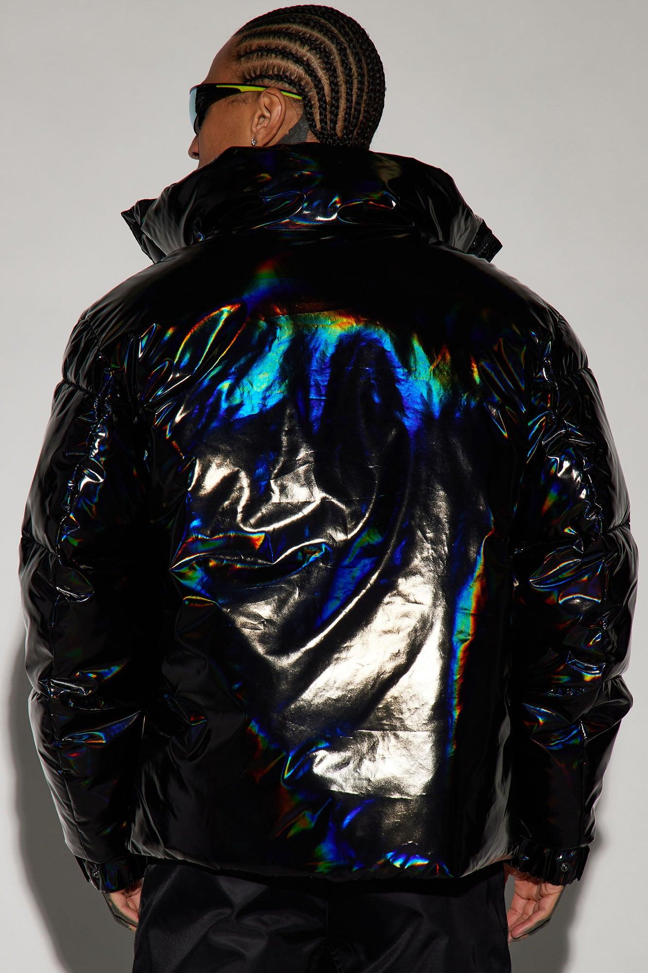 Kings Oil Slick Puffer - Black Male Product Image