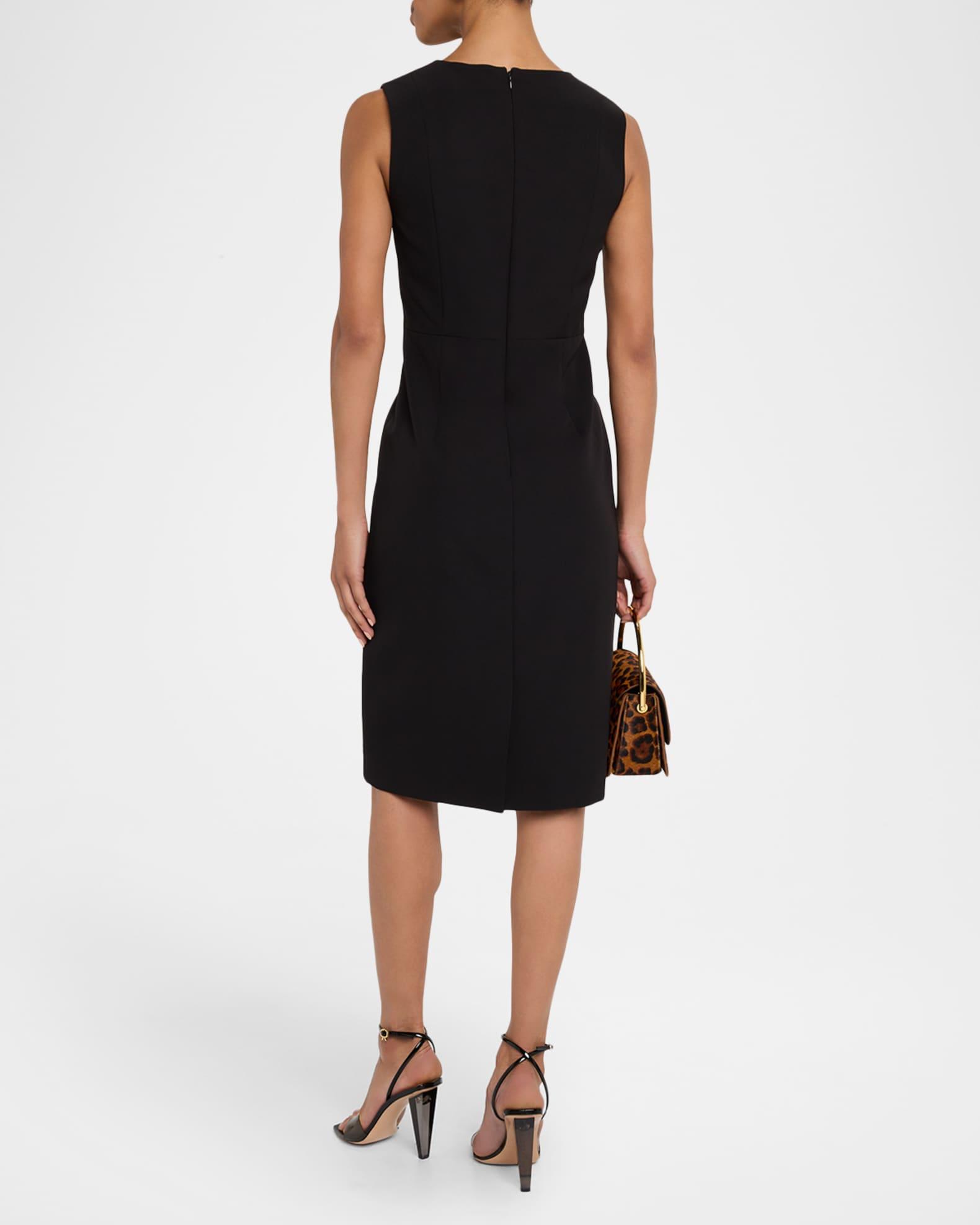 Meridian Sleeveless Twill Midi Dress Product Image
